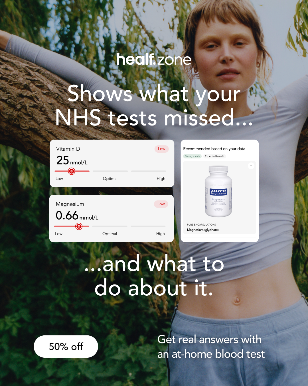 Healf. Facebook ad