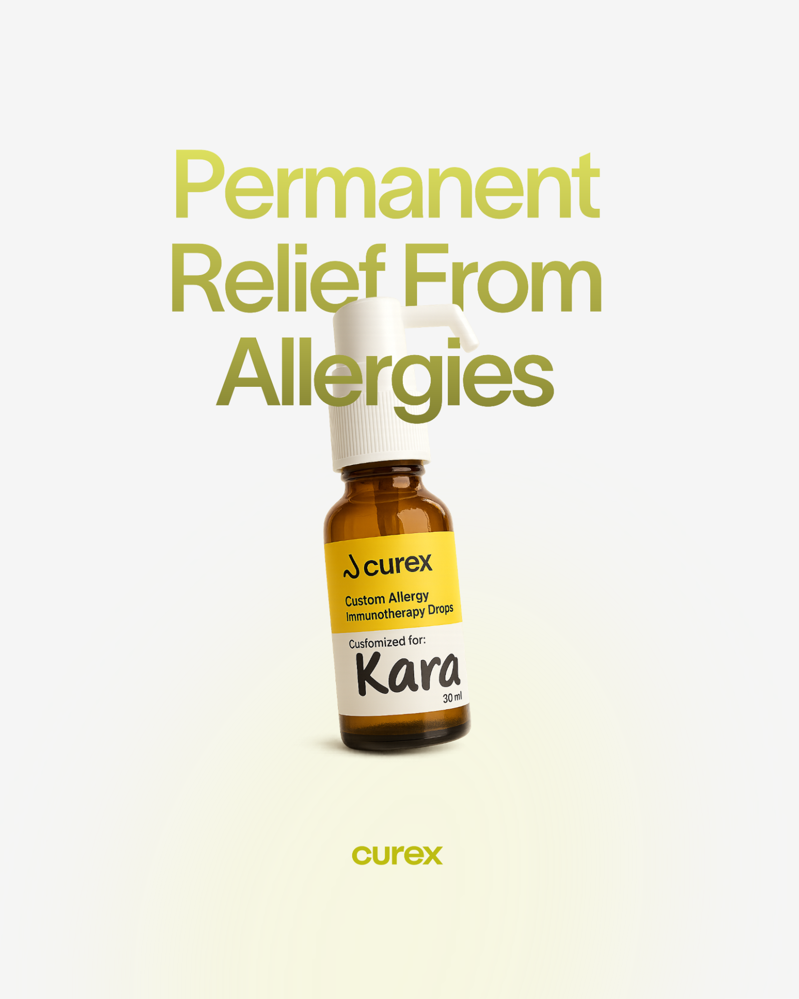 Curex Allergy Facebook ad
