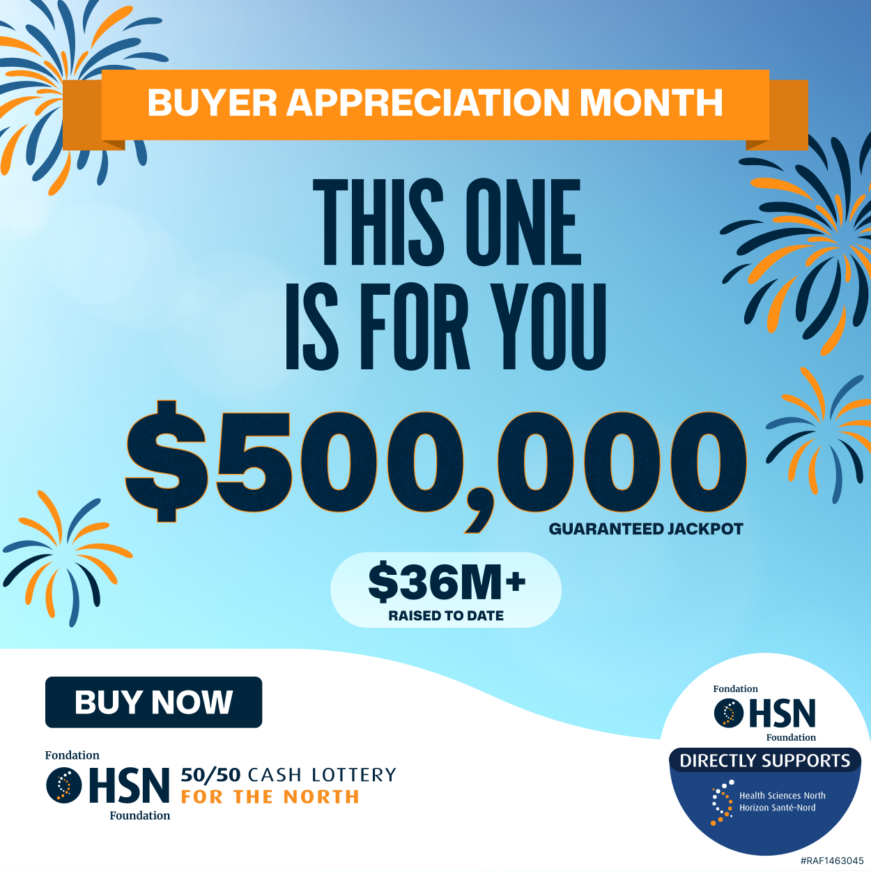 HSN 50/50 Facebook ad