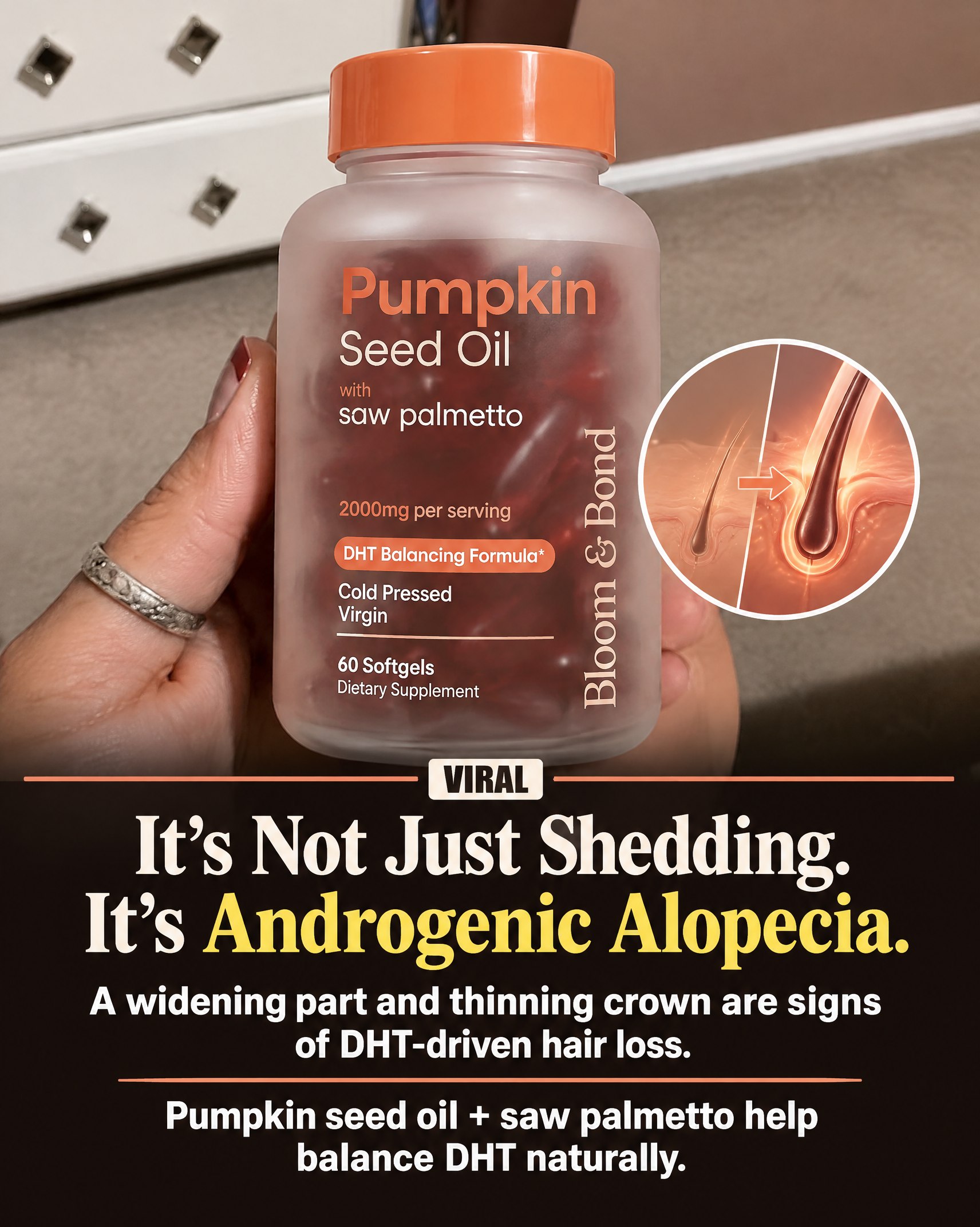 Beauty Reviews Facebook ad: Help Hair Loss Naturally