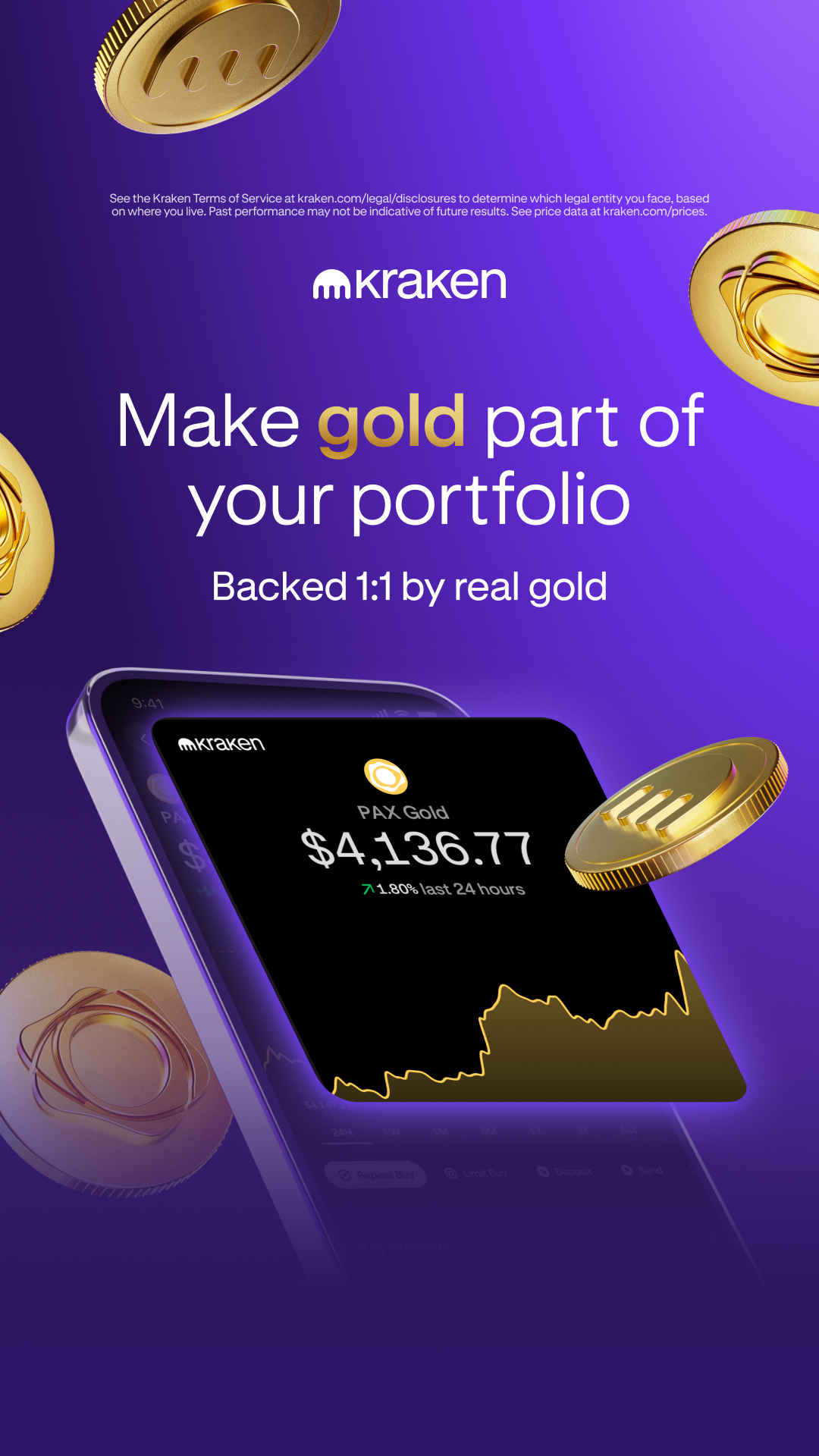 Kraken Digital Asset Exchange Facebook ad