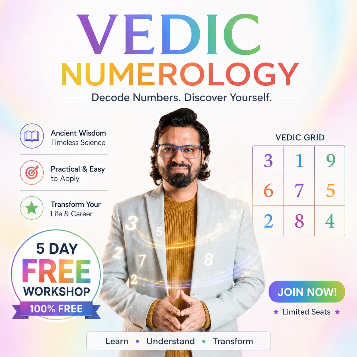 Astronumeroamit Facebook ad: Register Now for FREE VEDIC NUMEROLOGY MASTERCLASS & Start…