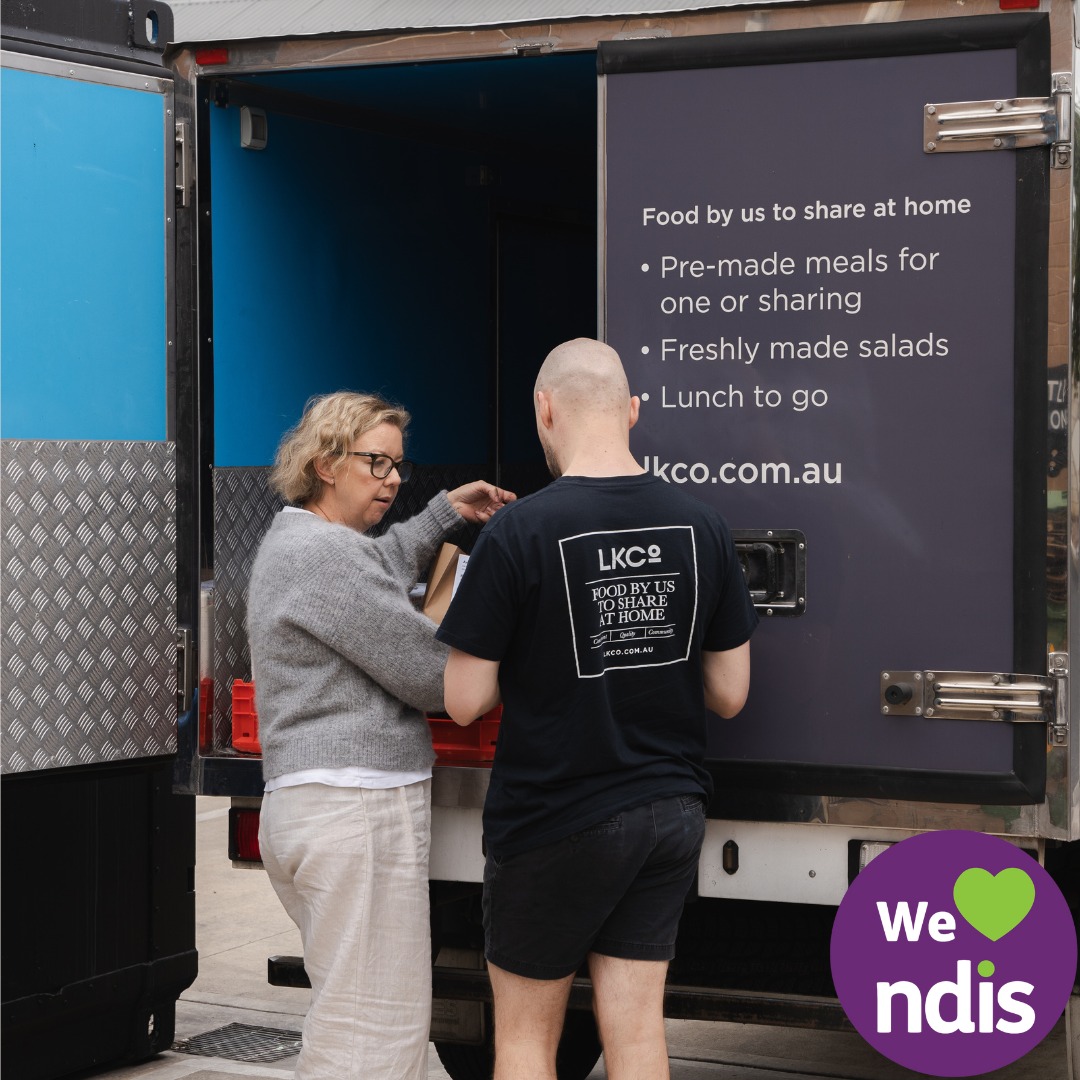 Local Kitchen Co Facebook ad: A friendly reminder we are a registered NDIS…