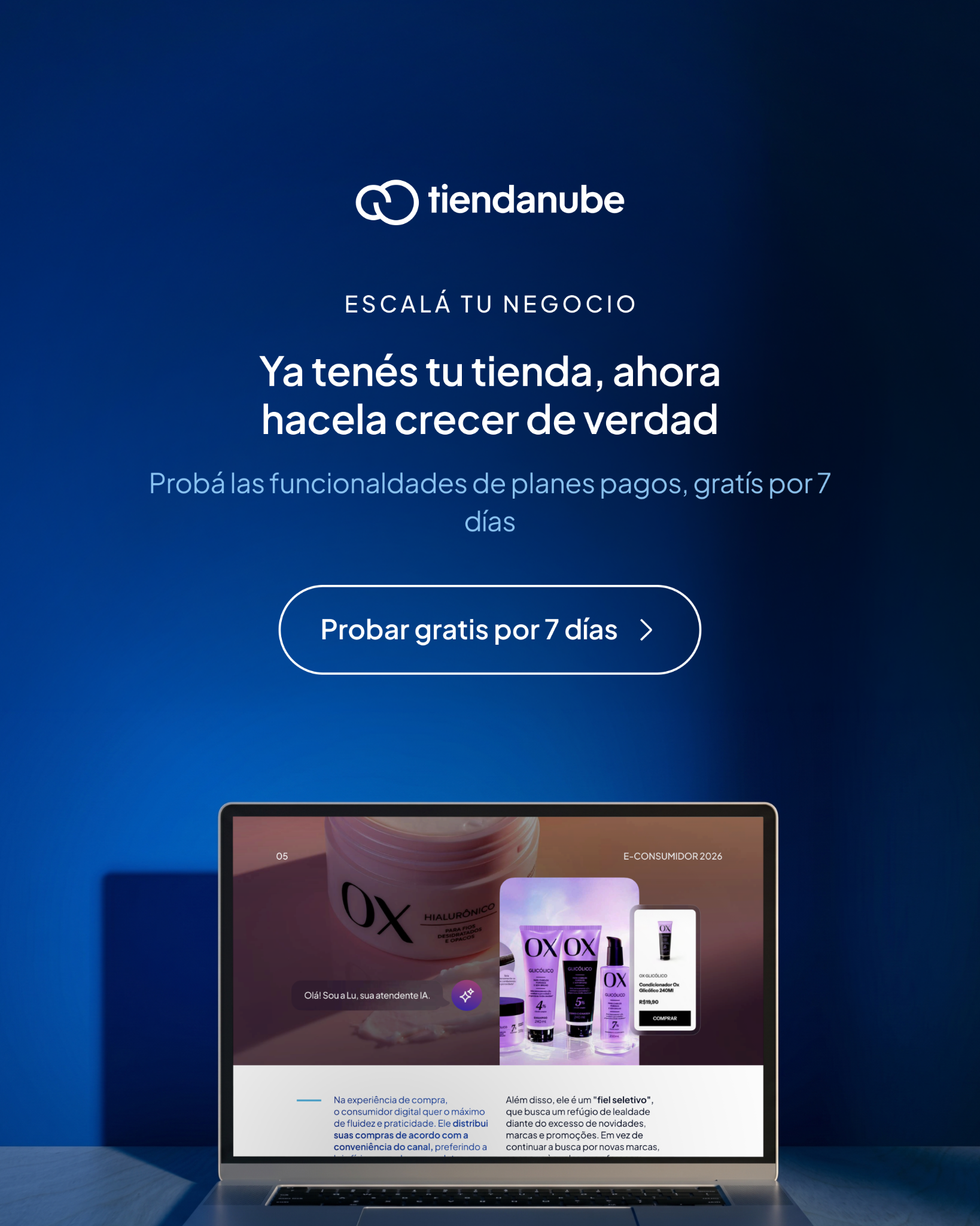 Tiendanube Facebook ad