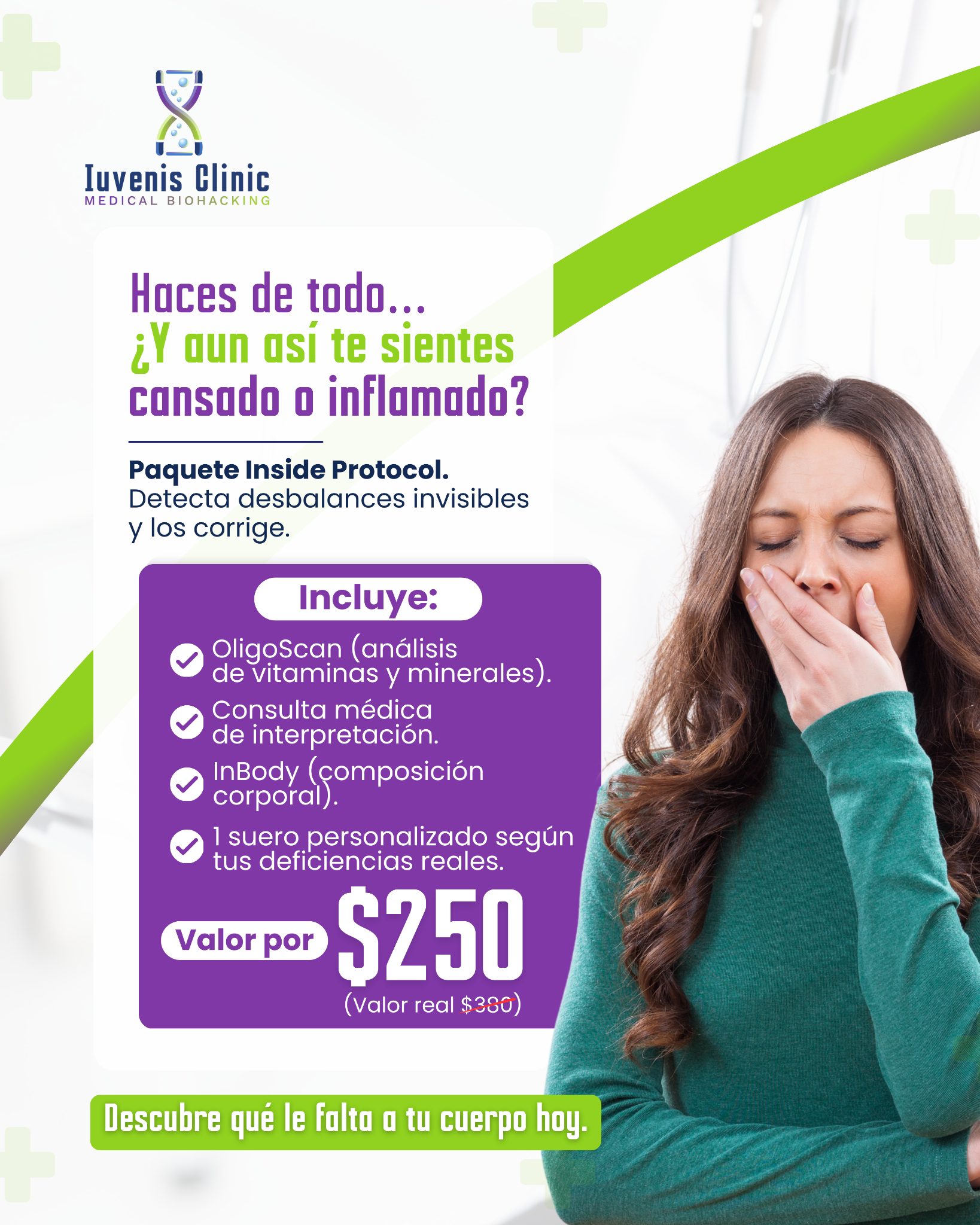 Iuvenis Clinic Panama Facebook ad: Detecta desbalances invisibles!