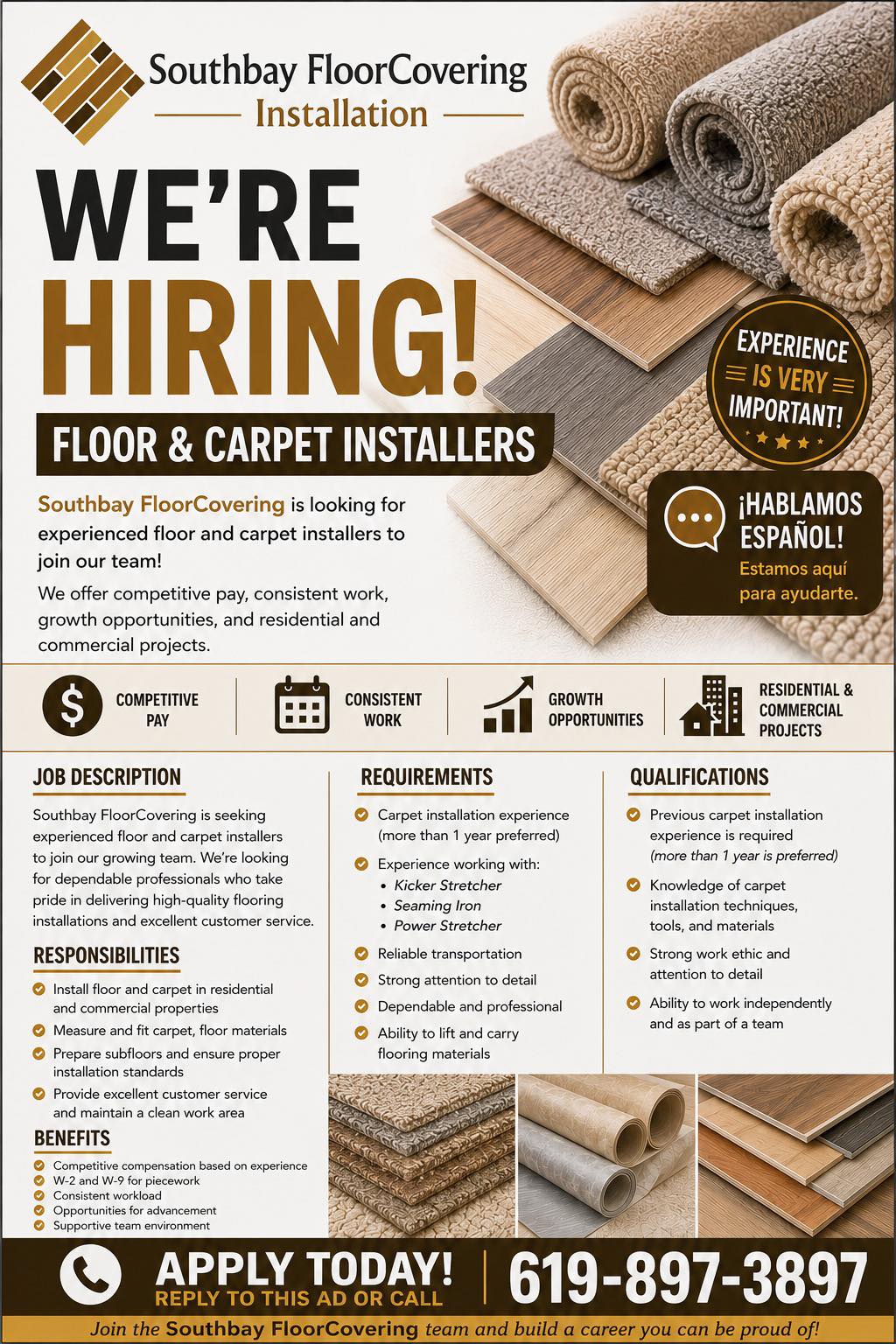Southbay Floorcovering Installation LLC Facebook ad