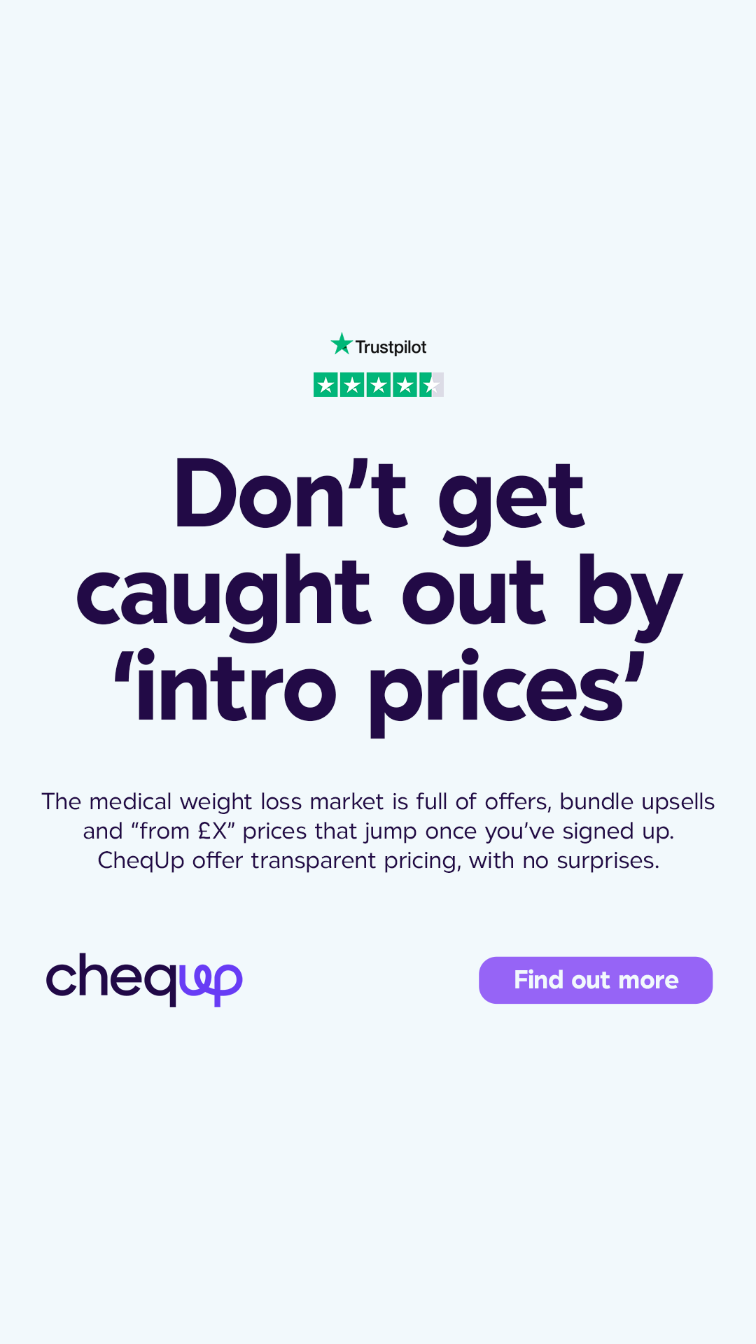 CheqUp Health Facebook ad from Mar 2, 2026