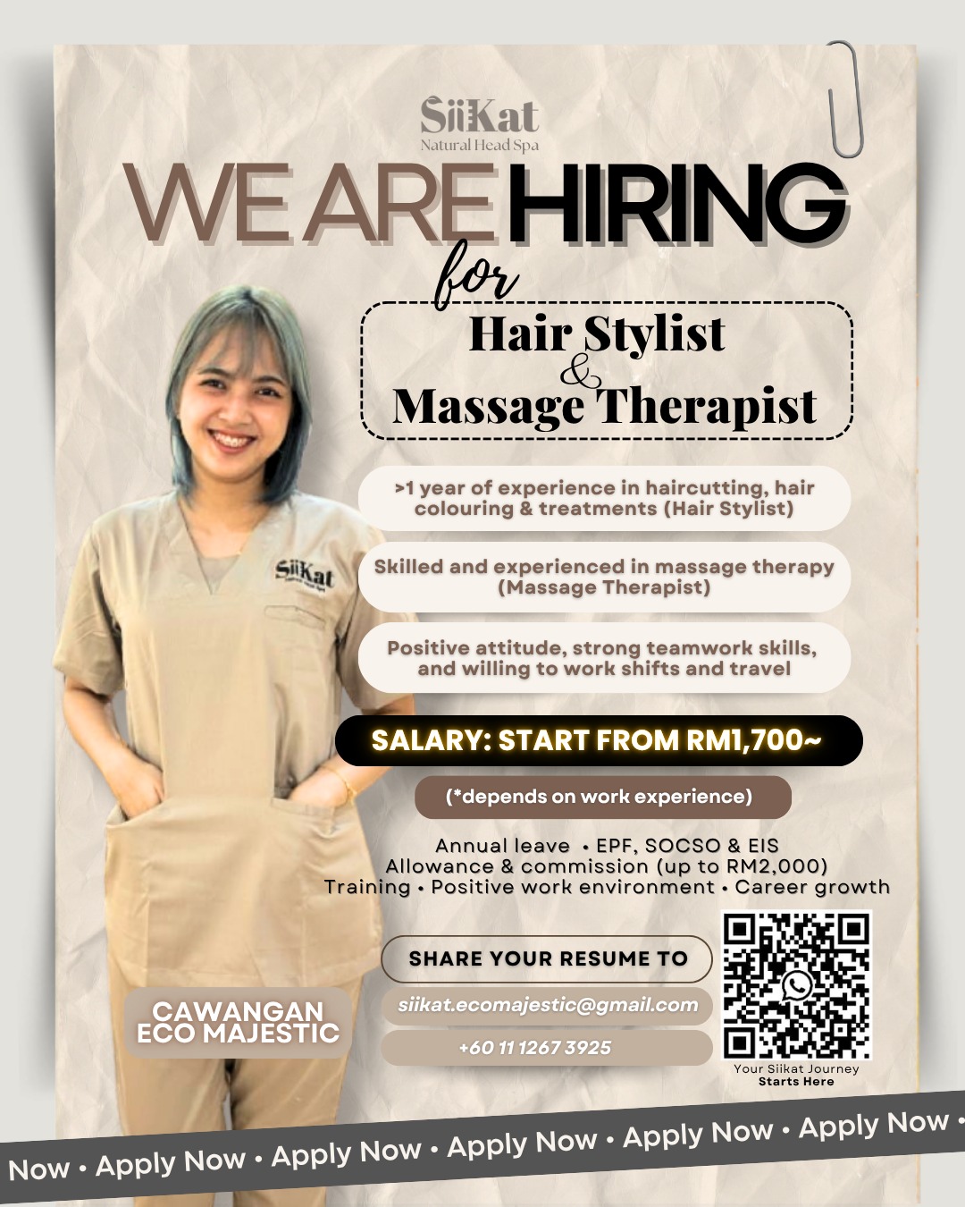 Siikat Spa Eco Majectic Facebook ad: Bina Kerjaya Spa Anda Bersama Siikat Eco Majestic
