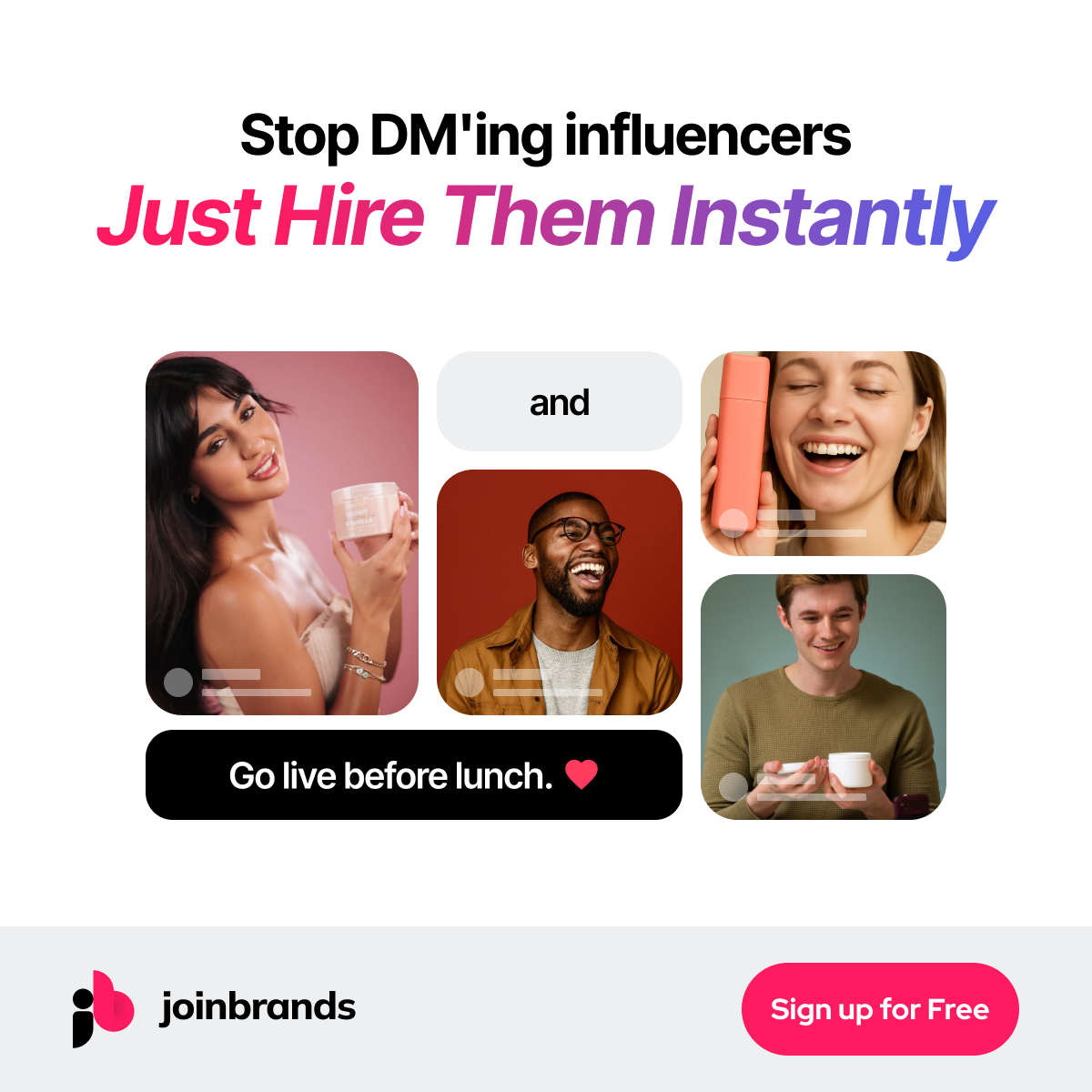 JoinBrands Facebook ad