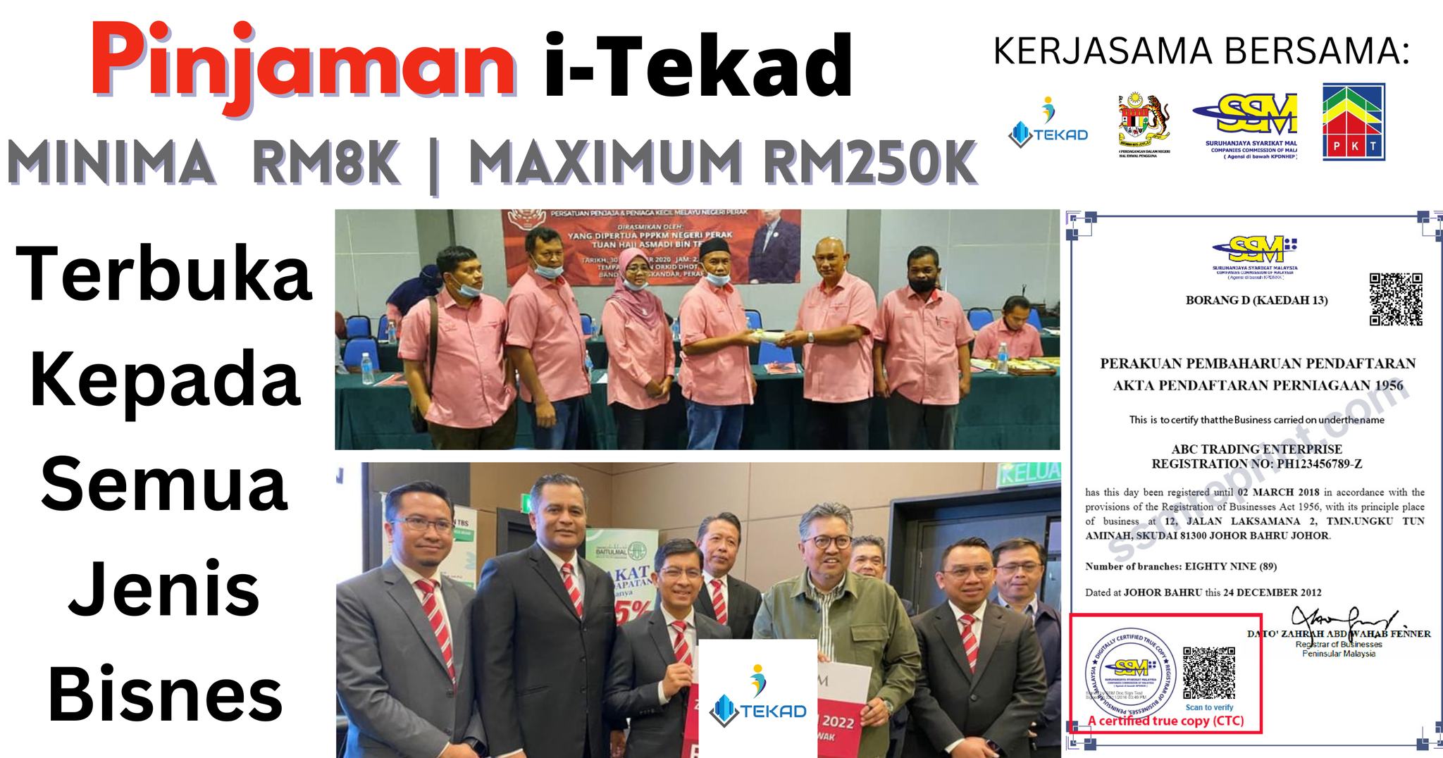 I Tekad Pinjaman. Facebook ad from May 19, 2026