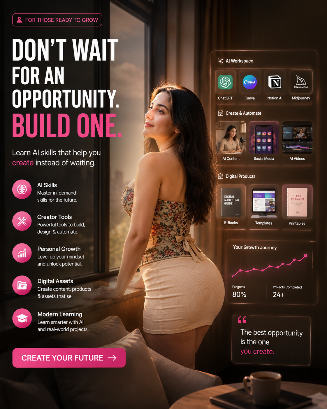 Digieclick Facebook ad: Page Growth Course