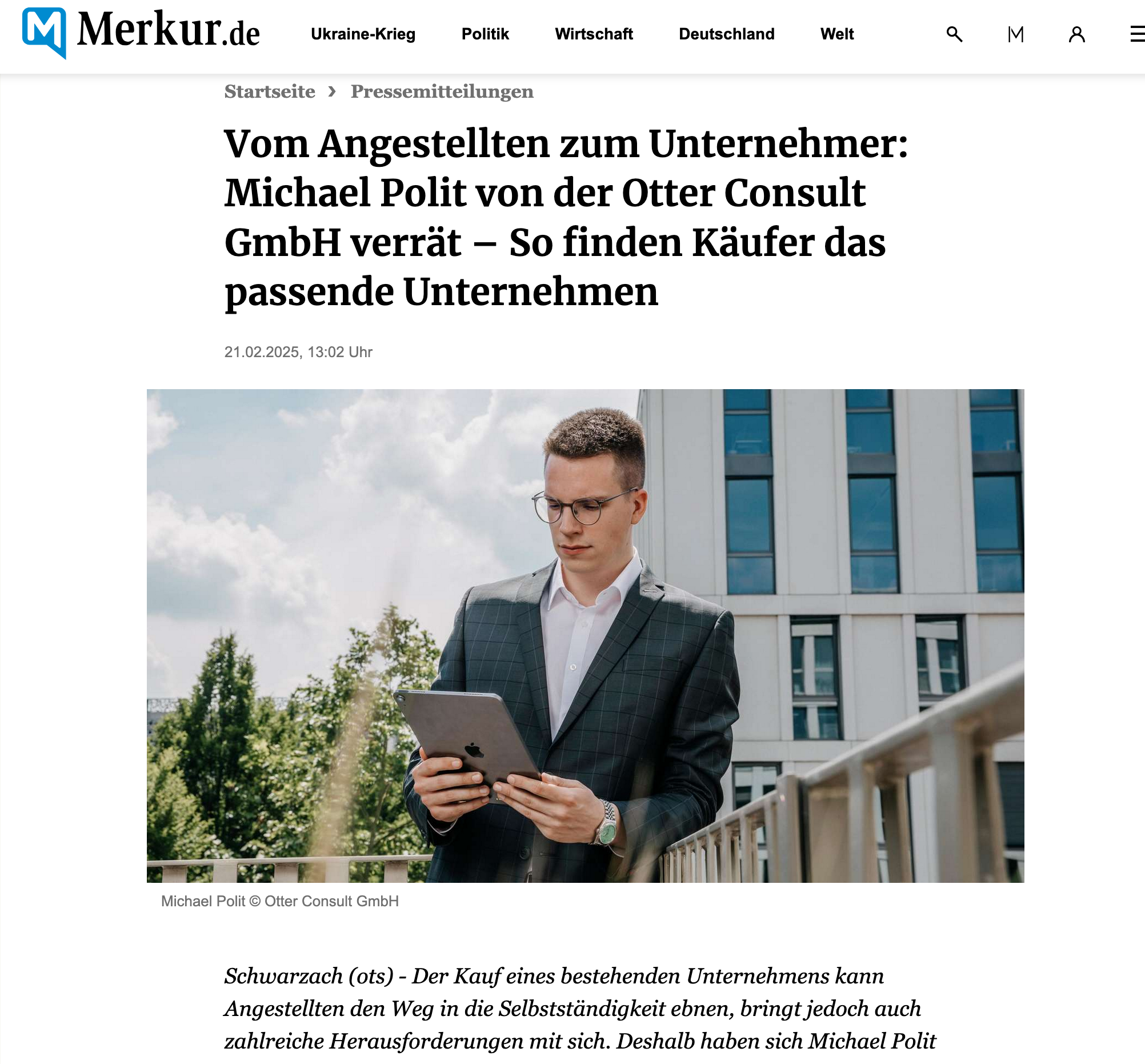 Michael Polit Facebook ad from Oct 20, 2025