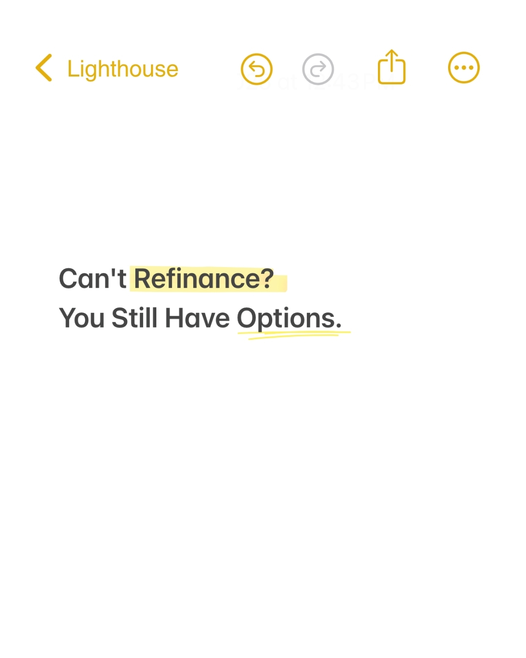 Lighthouse Financial Facebook ad