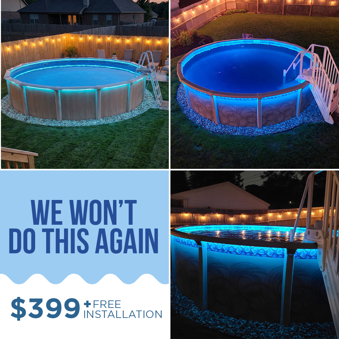 Above Ground Pools - Free Installation Facebook ad: New 15'x24' Pools Only $399!