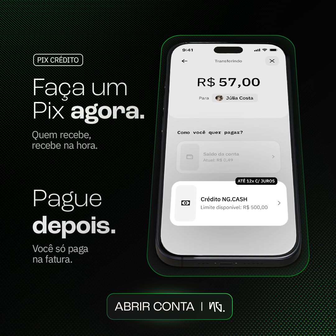 NG CASH Facebook ad: Pix Crédito NG