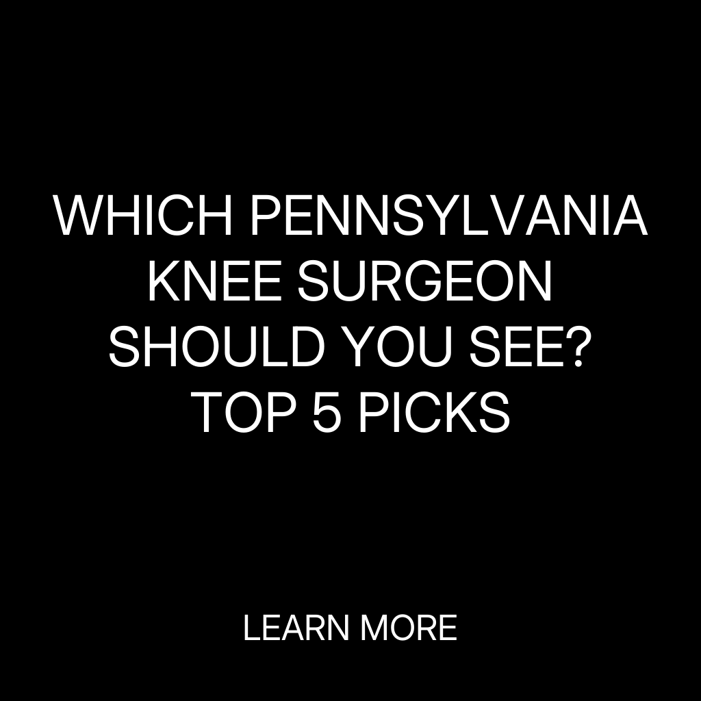 Daily Discovery Hub Facebook ad: Top Pennsylvania Knee Surgeons to Consider