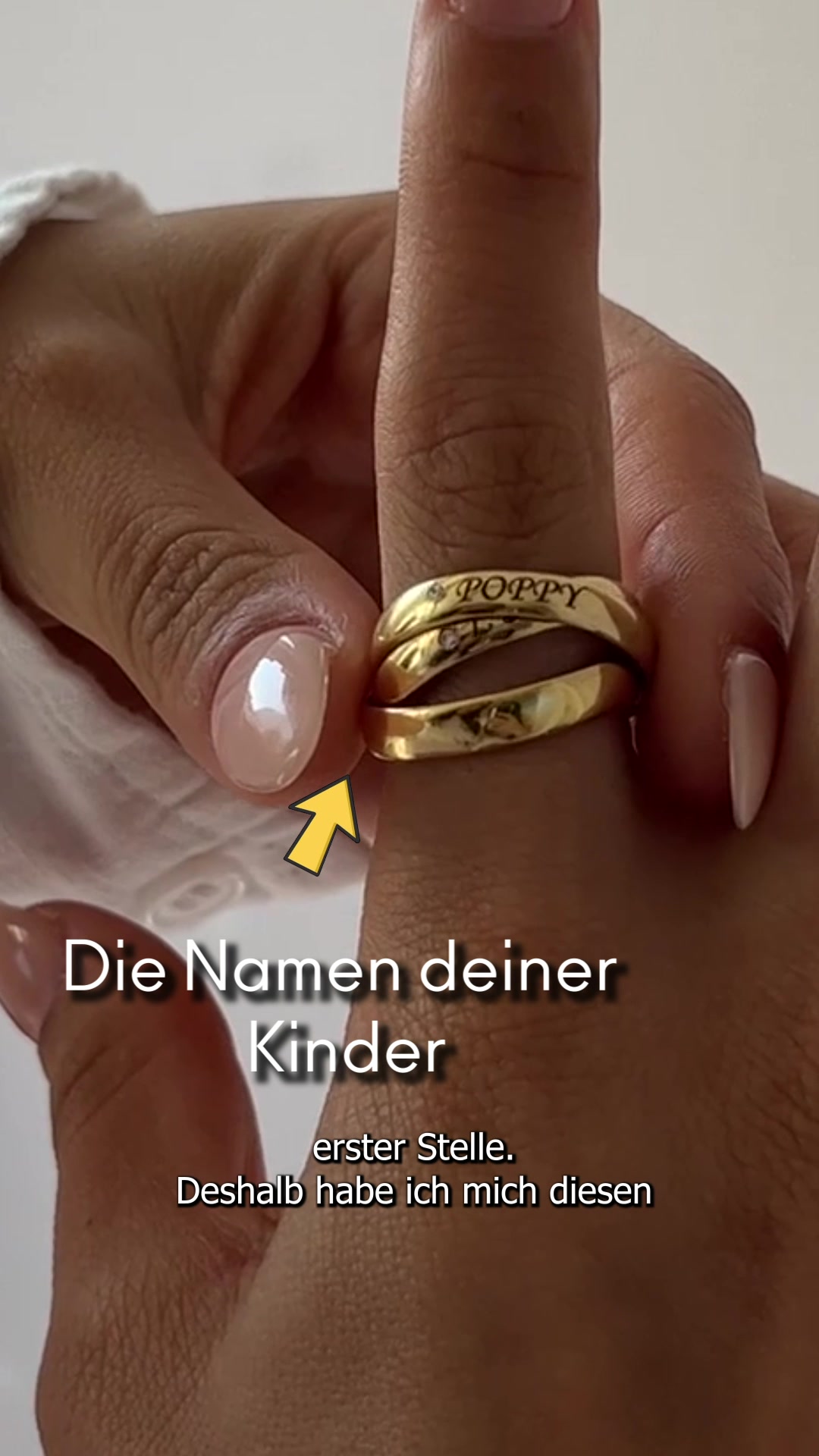MYKA EU Facebook ad: Personalisierter Schmuck, handgefertigt nur für dich!