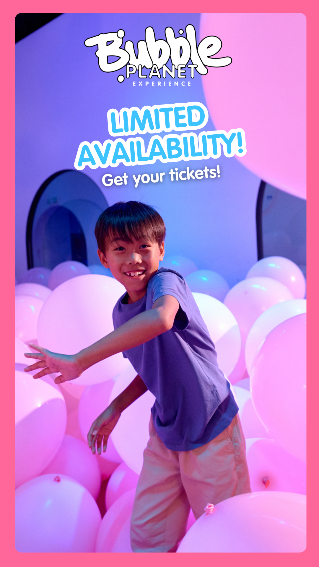 Bubble Planet Experience Facebook ad