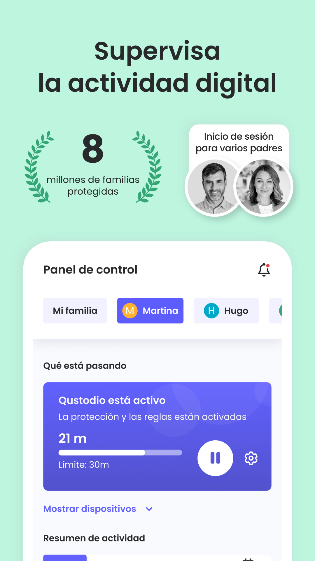 Qustodio Facebook ad