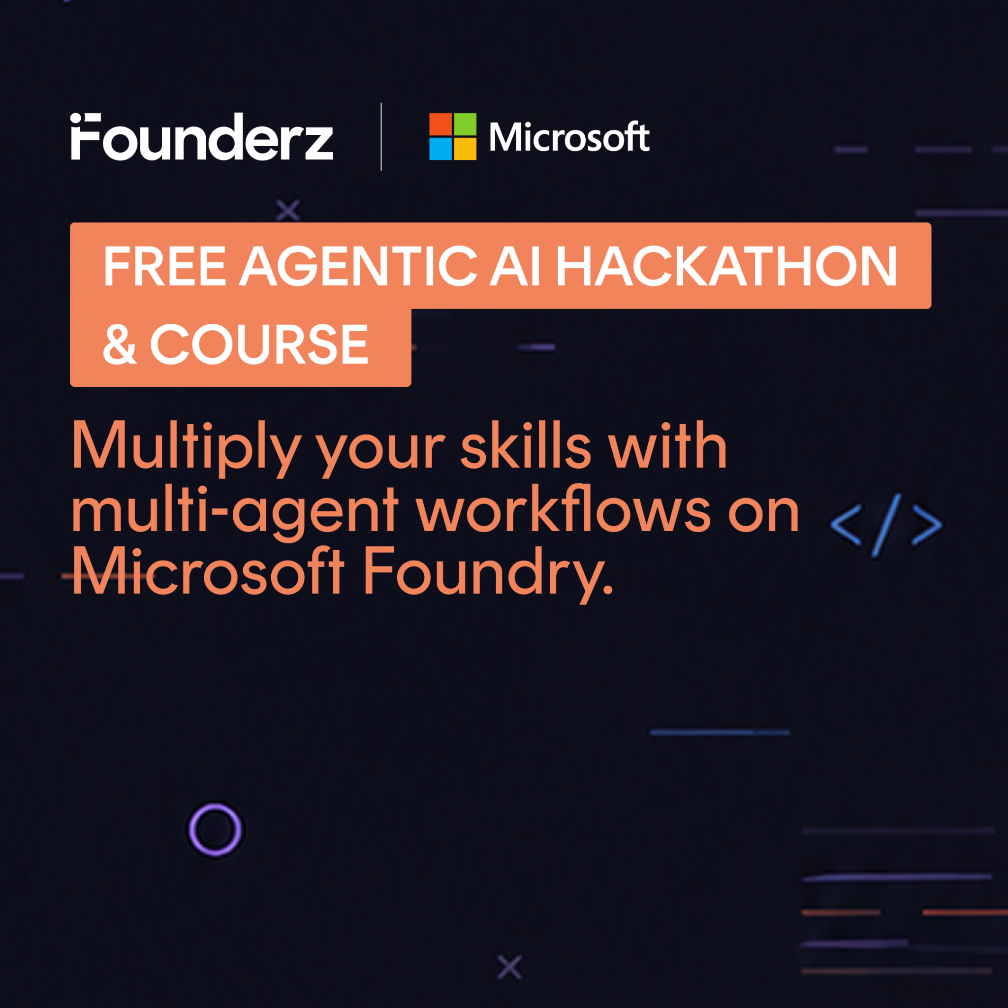 Founderz Facebook ad