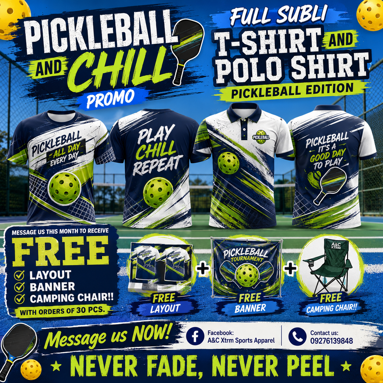 A&C XTRM Sports Apparel Facebook ad: PICKLE BALL UNIFORM