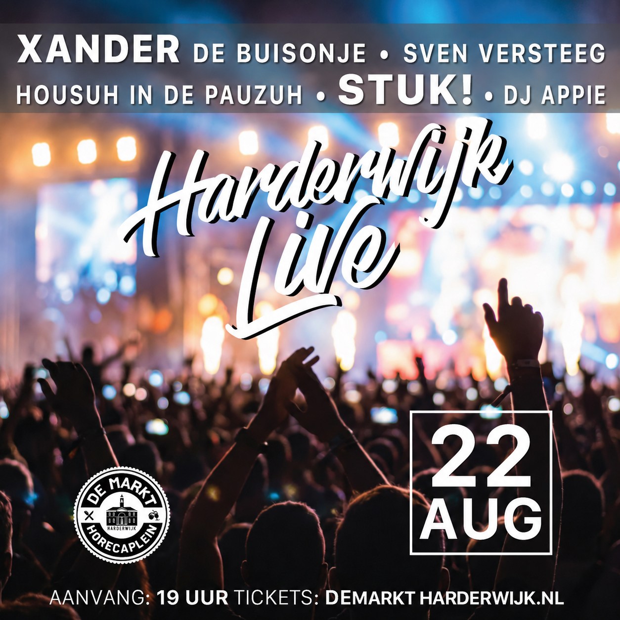 De Markt Harderwijk Facebook ad: De Markt Harderwijk, Harderwijk Live en andere evenementen…