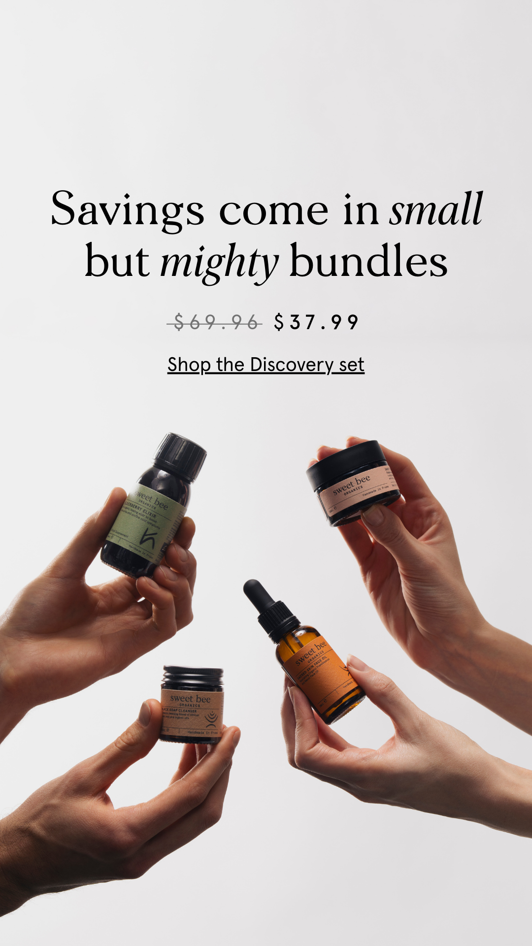 Sweet Bee Organics Facebook ad