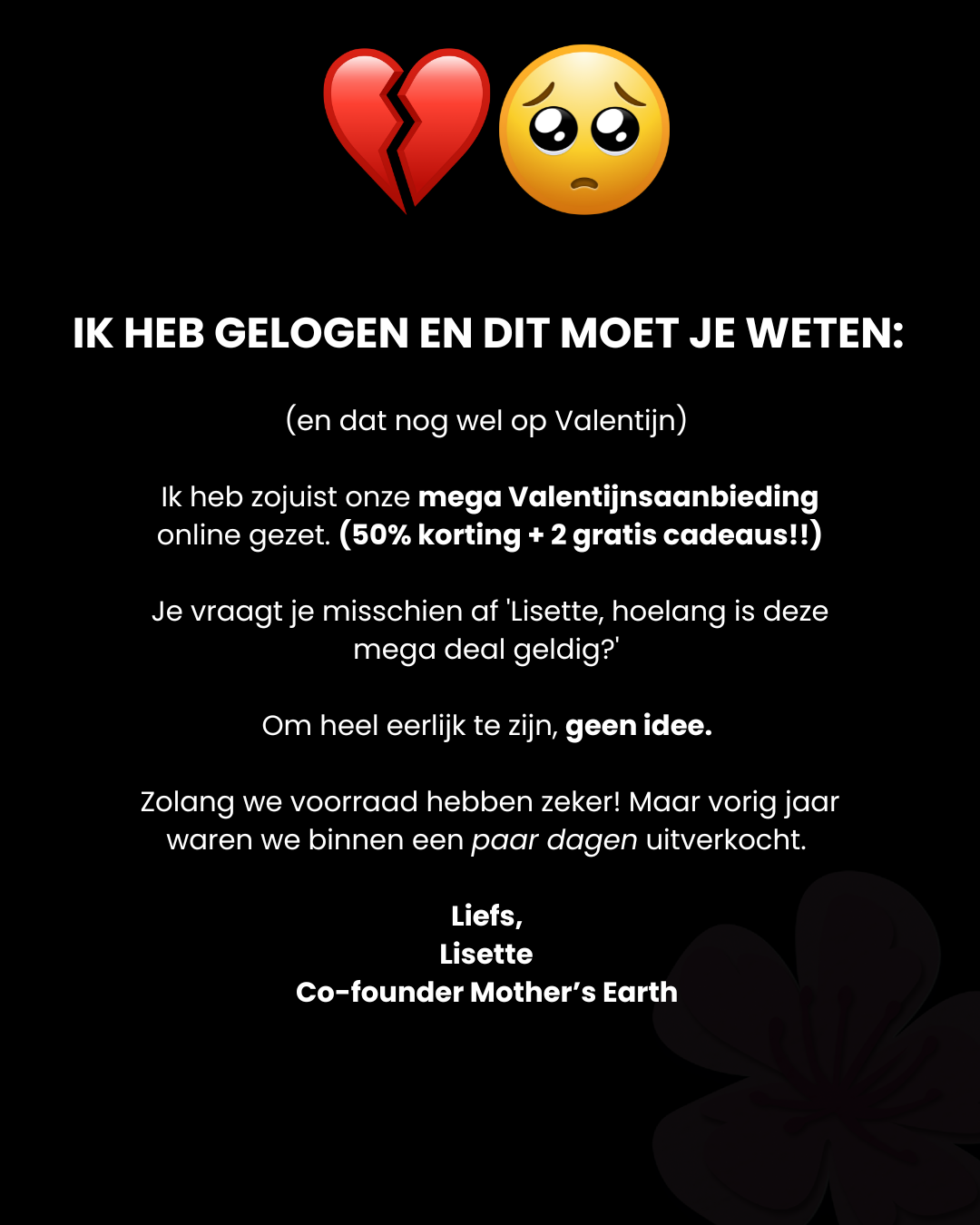 Mothers Earth Facebook ad