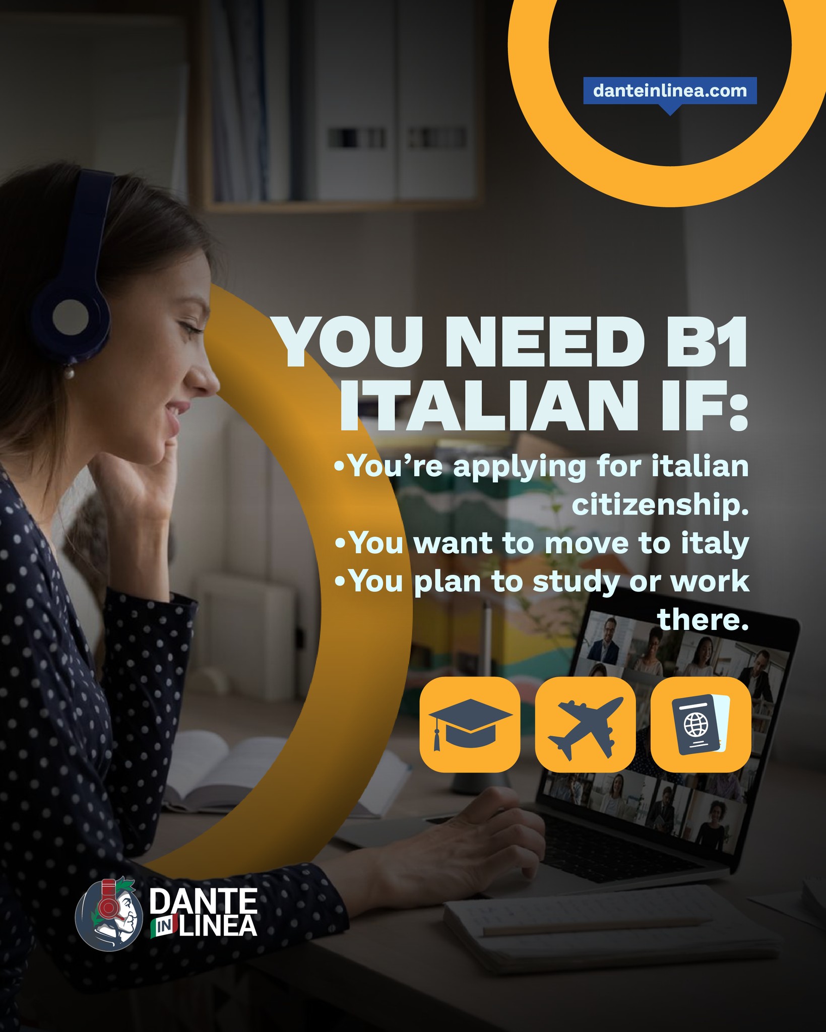 Dante in Linea Facebook ad