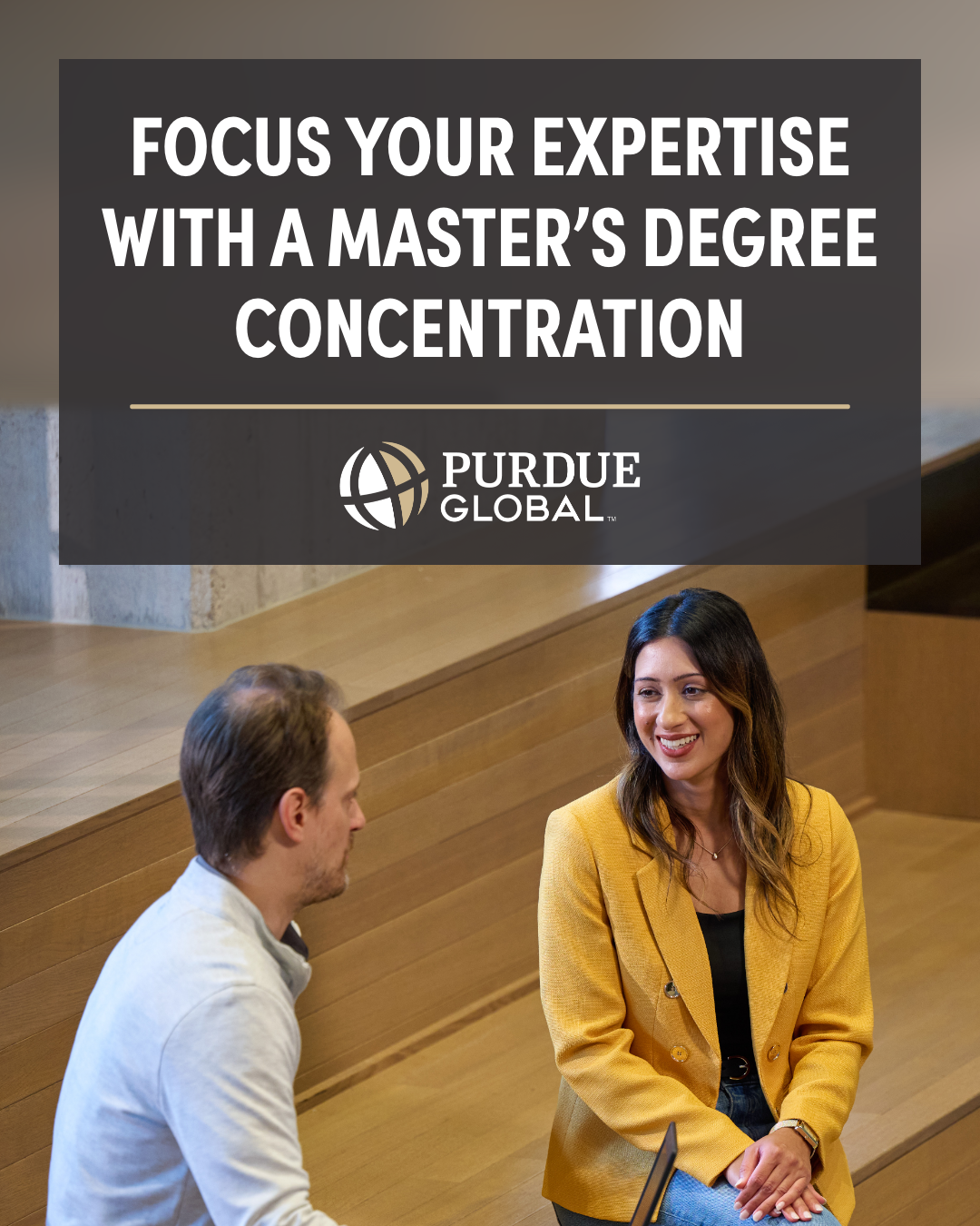 Purdue Global Facebook ad: Sharpen Your Skills at Purdue Global