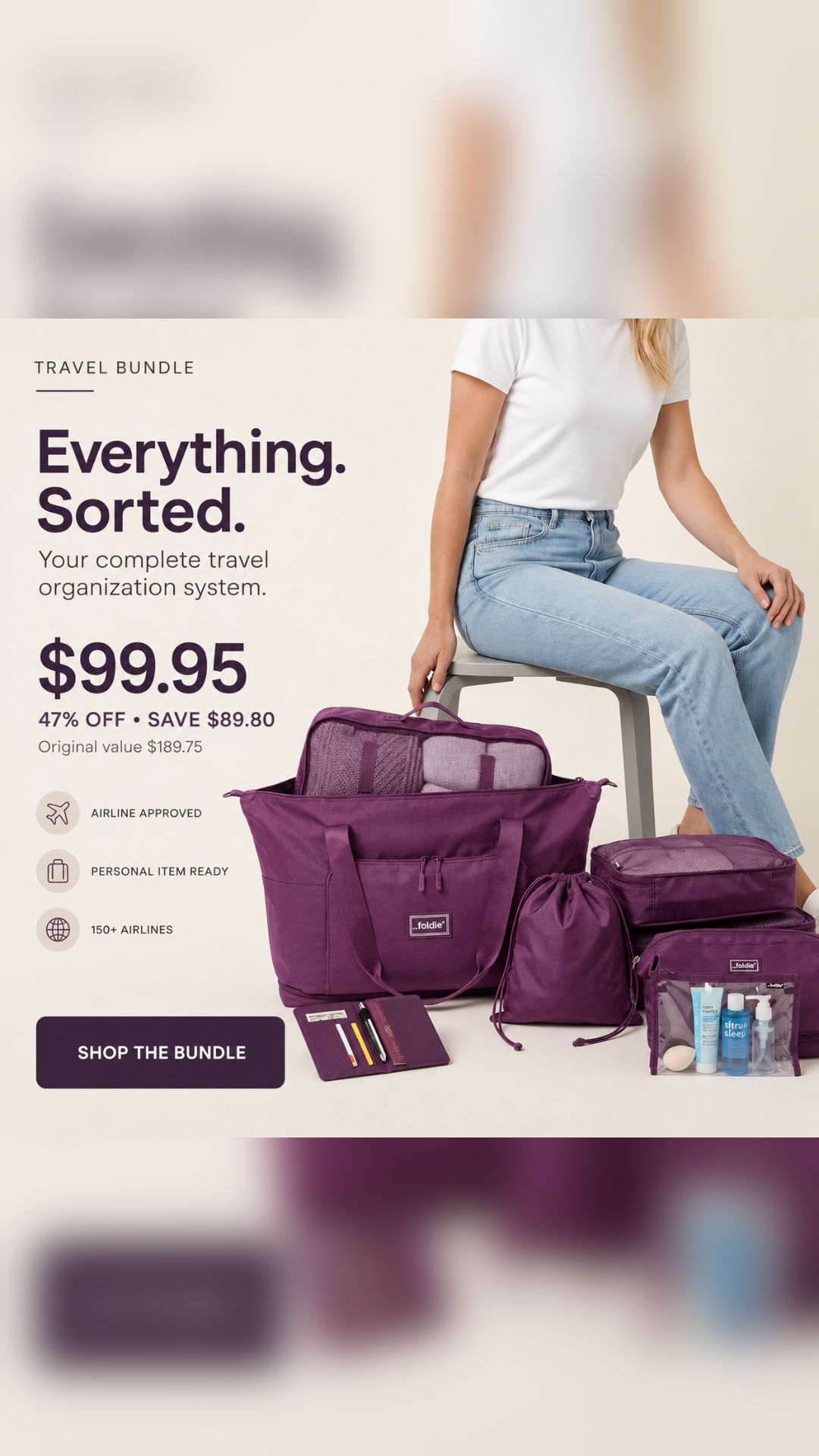 The Foldie Facebook ad from Jun 12, 2026