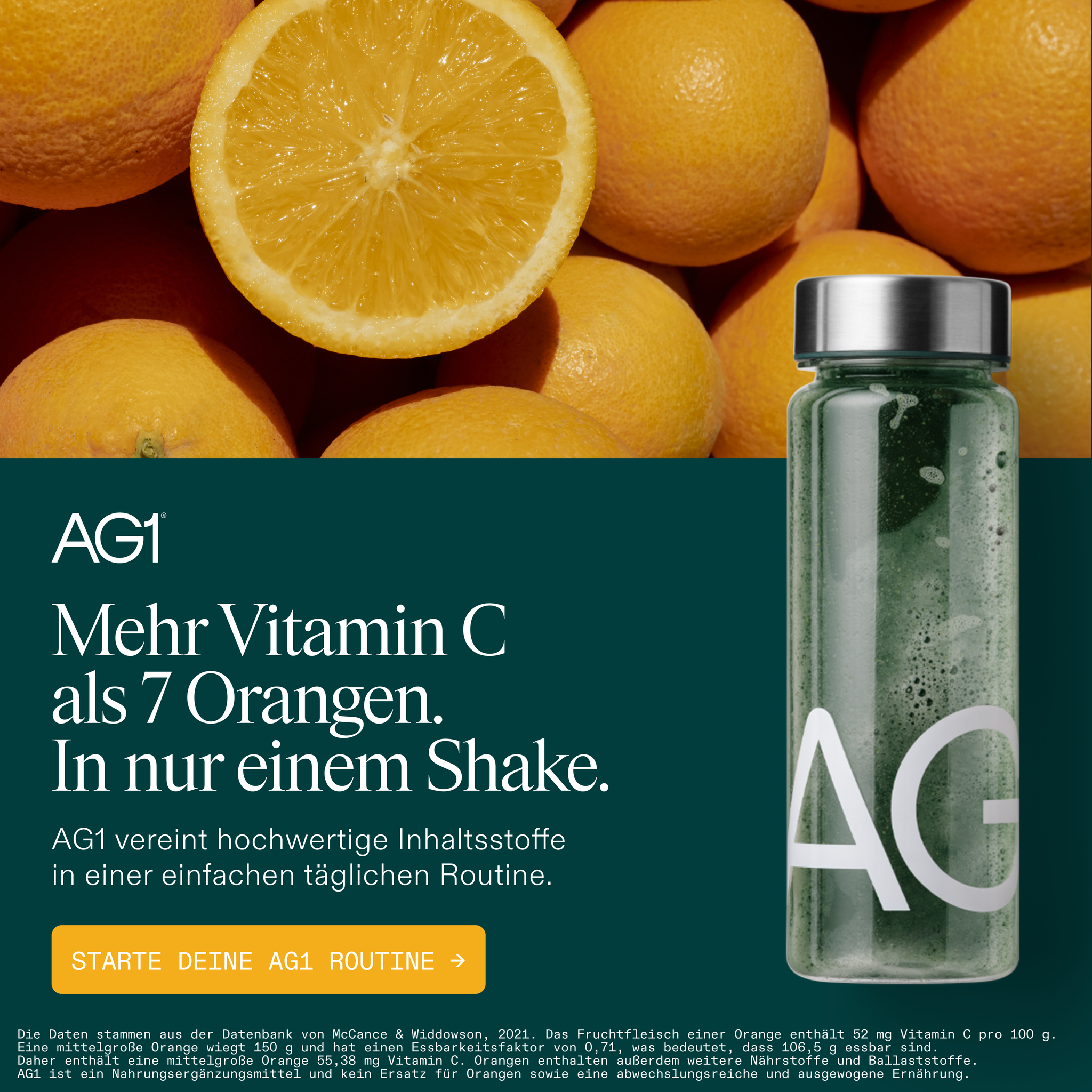 AG1 Deutschland Facebook ad