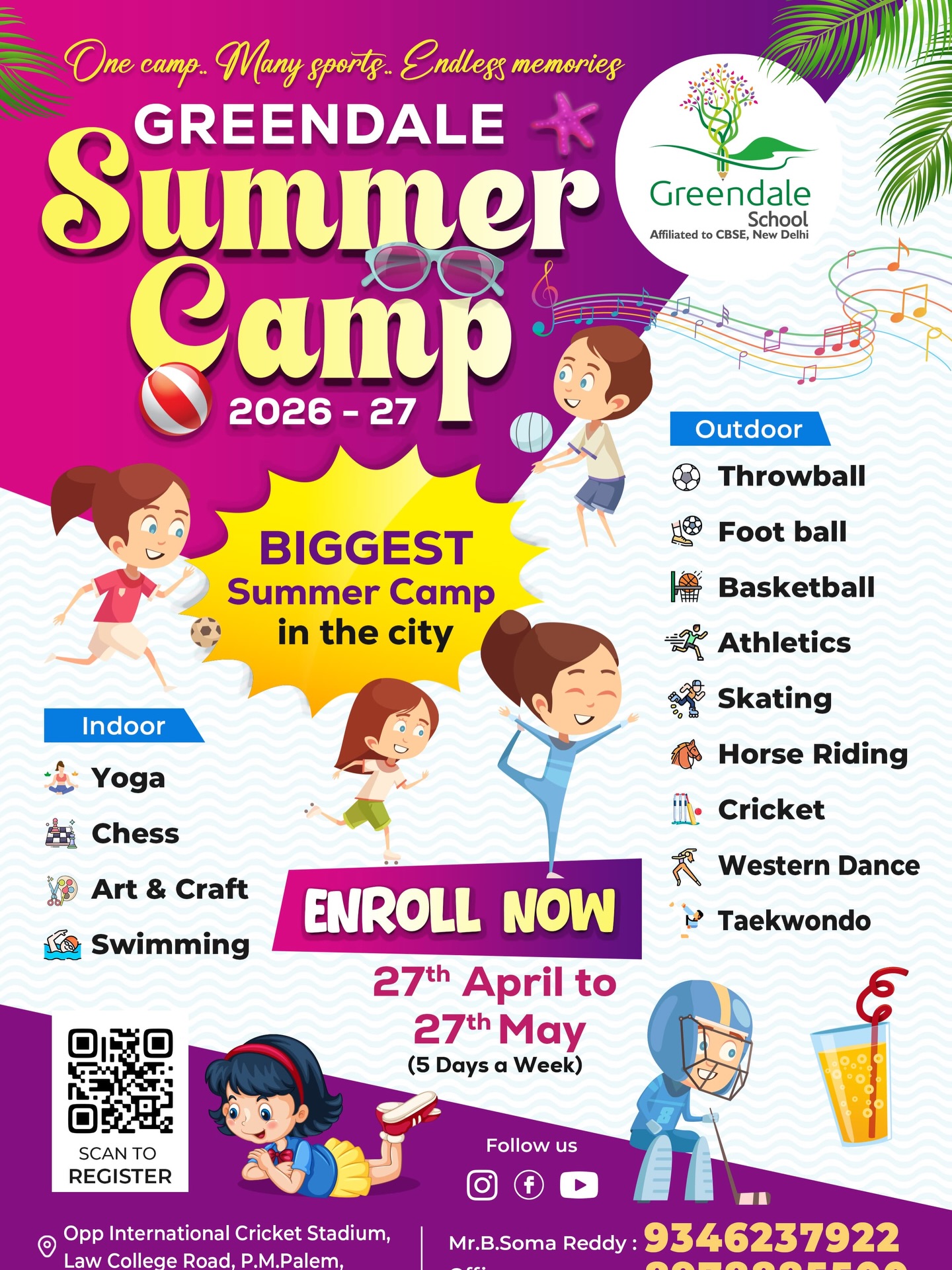 Greendale School Visakhapatnam Facebook ad: Make this summer count with something bigger, bolder…
