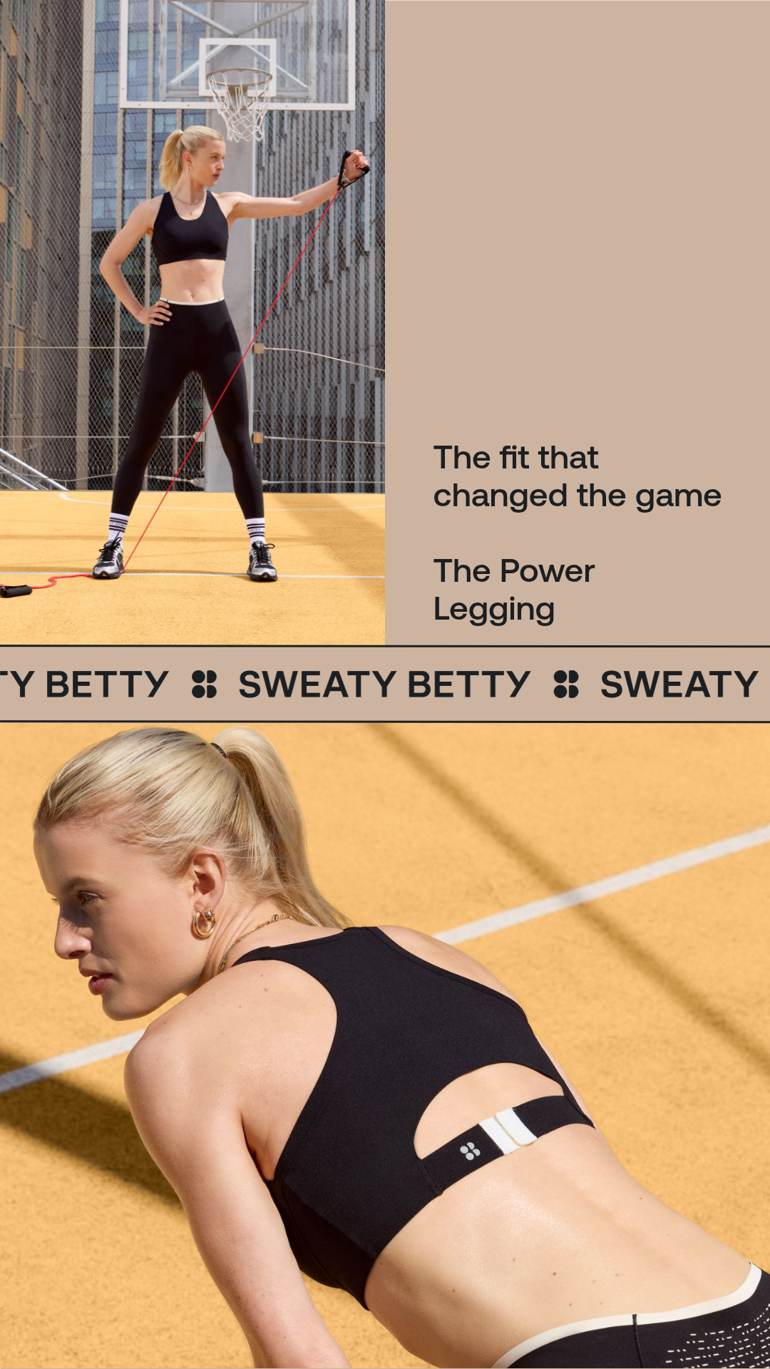 Sweaty Betty Facebook ad