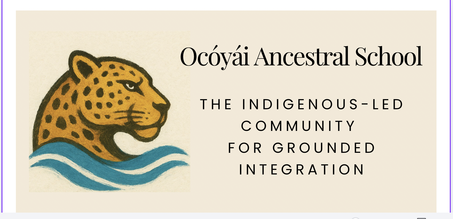 Ocóyái Ancestral School Facebook ad: Free Ayahuasca Course and Indigenous Led Community