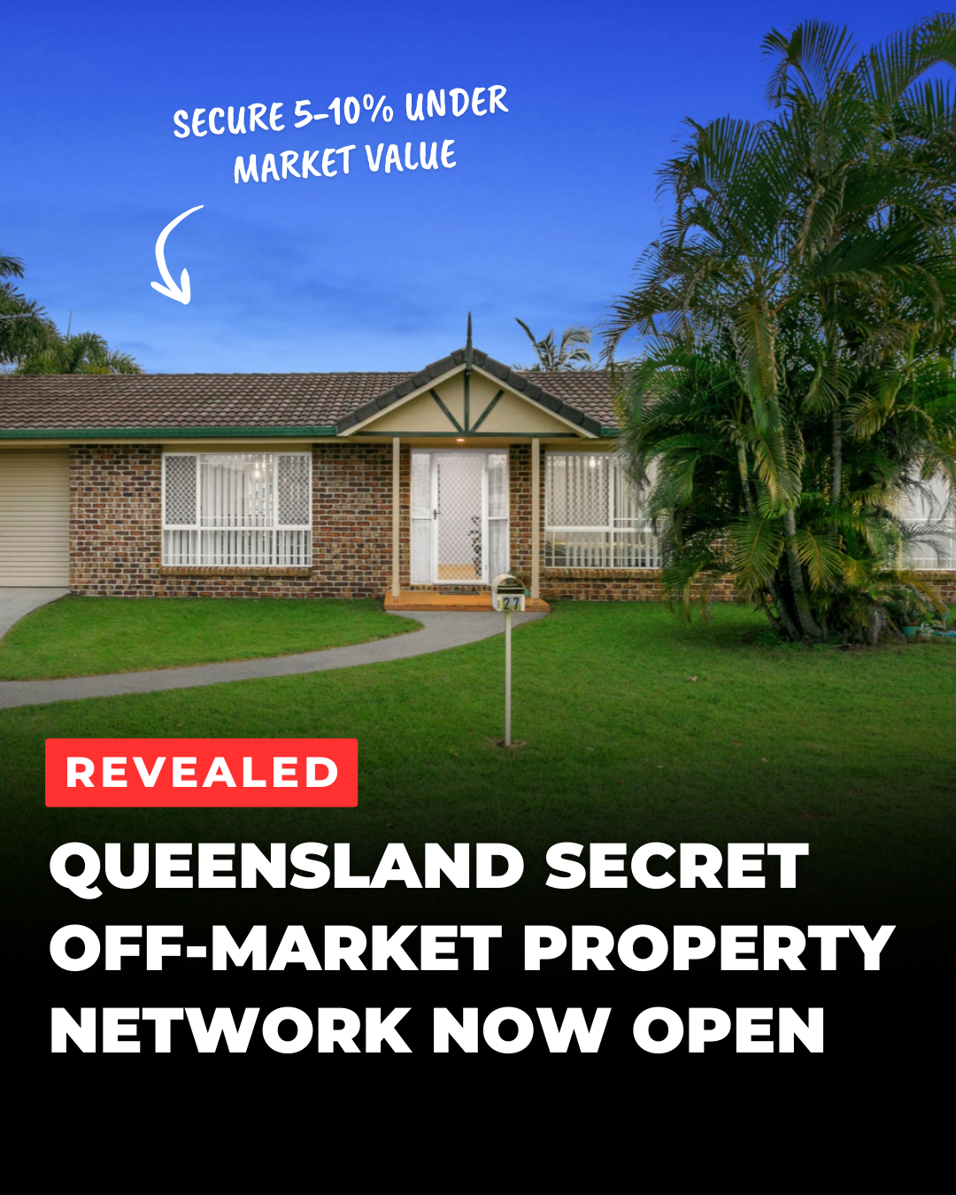 Monopoly Wealth Property Buyers Facebook ad: Access Hidden QLD Properties First