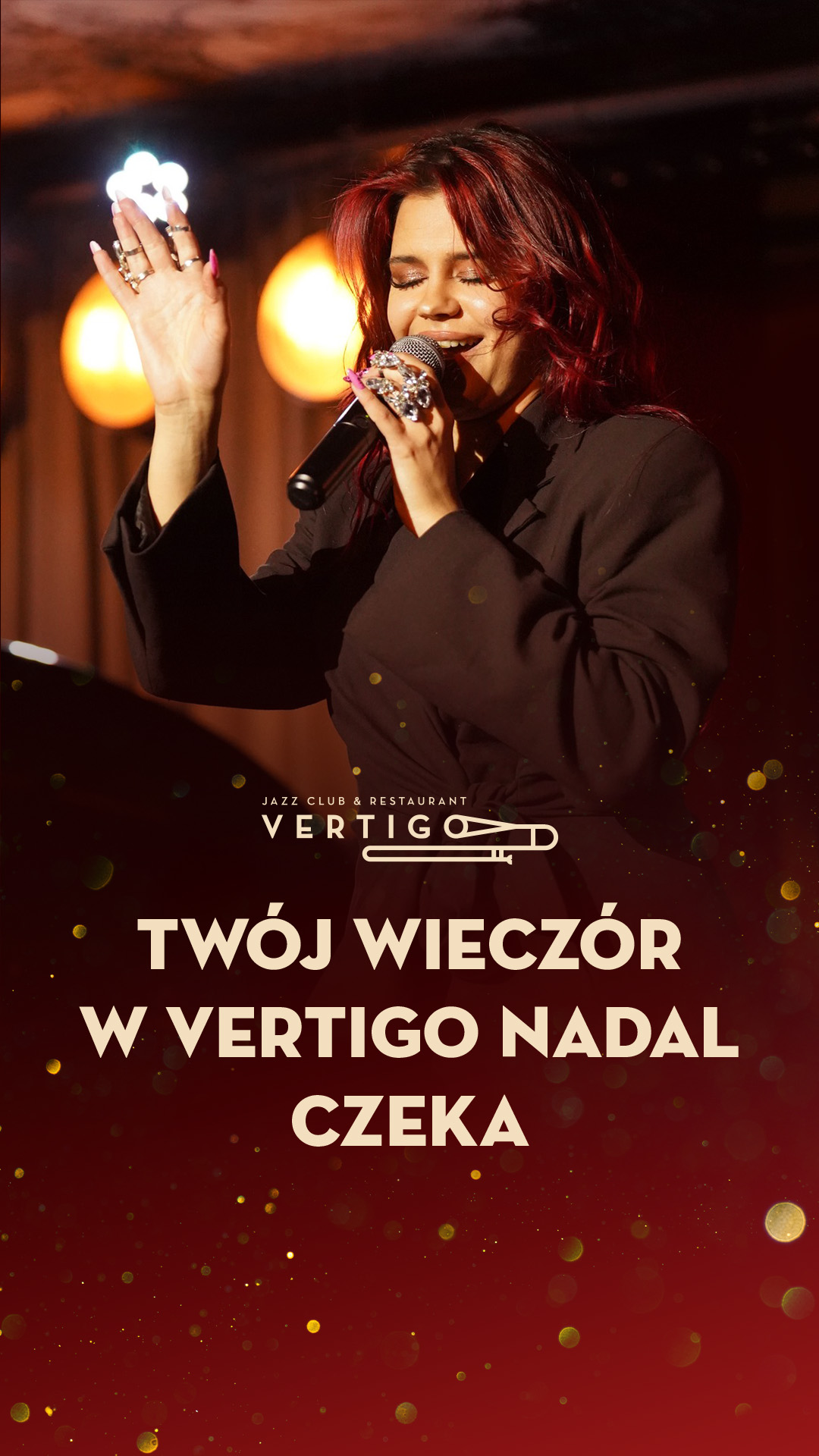 Vertigo Jazz Club & Restaurant Facebook ad: Muzyka na żywo w Vertigo