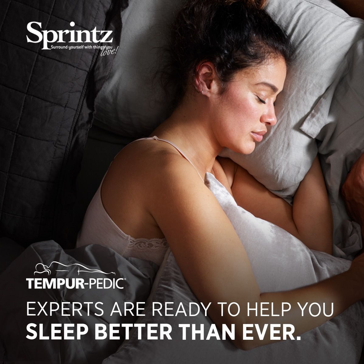 Sprintz Furniture Facebook ad: Shop the Best Mattresses