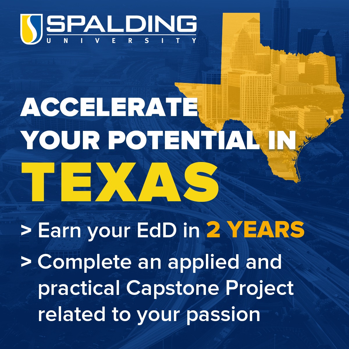 Spalding University Facebook ad