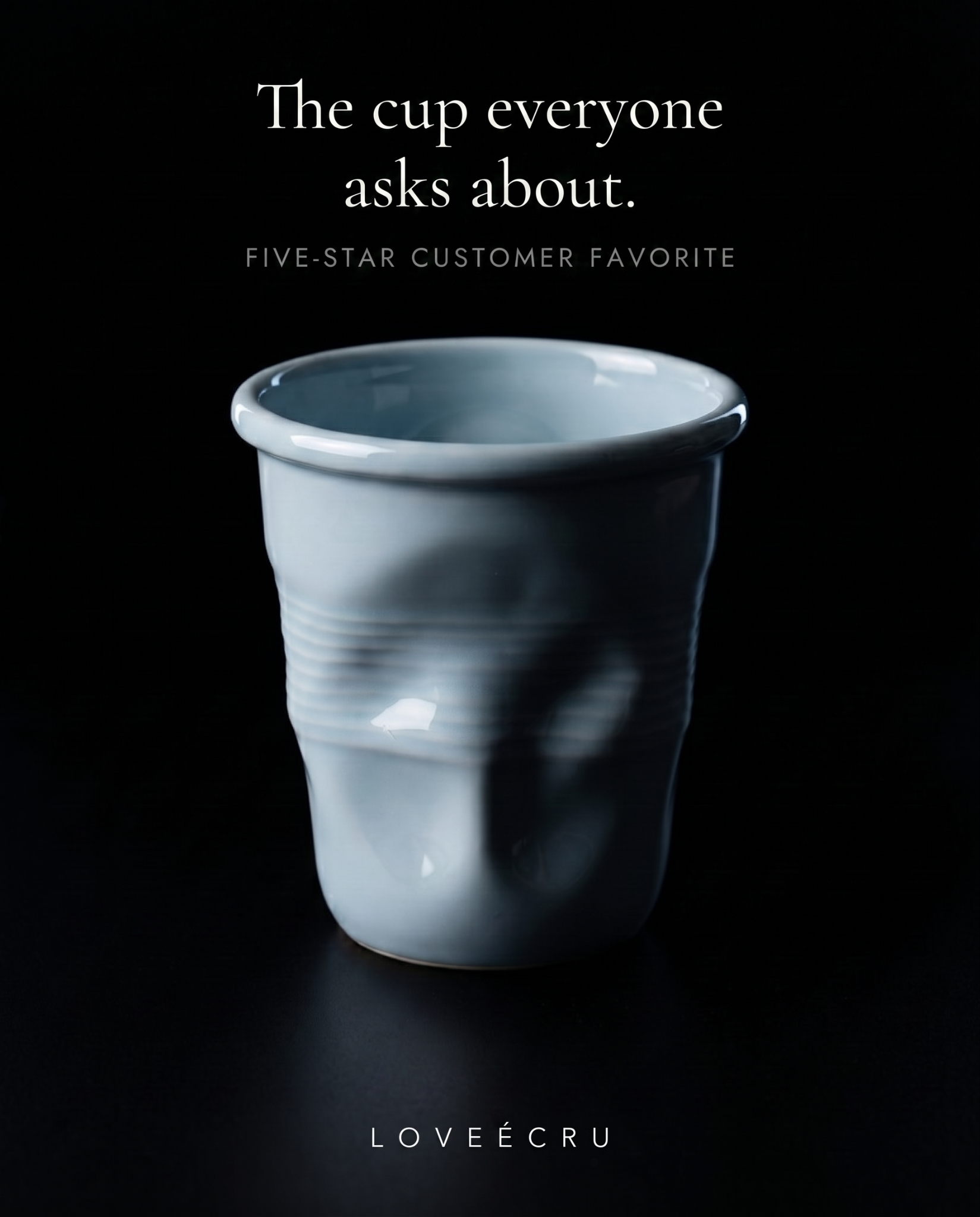 LoveÉcru Ceramics Facebook ad: The Cup Everyone Asks About