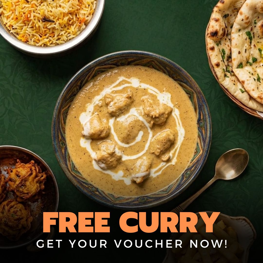 Amans Stockton Heath Facebook ad: Claim Your Free Curry