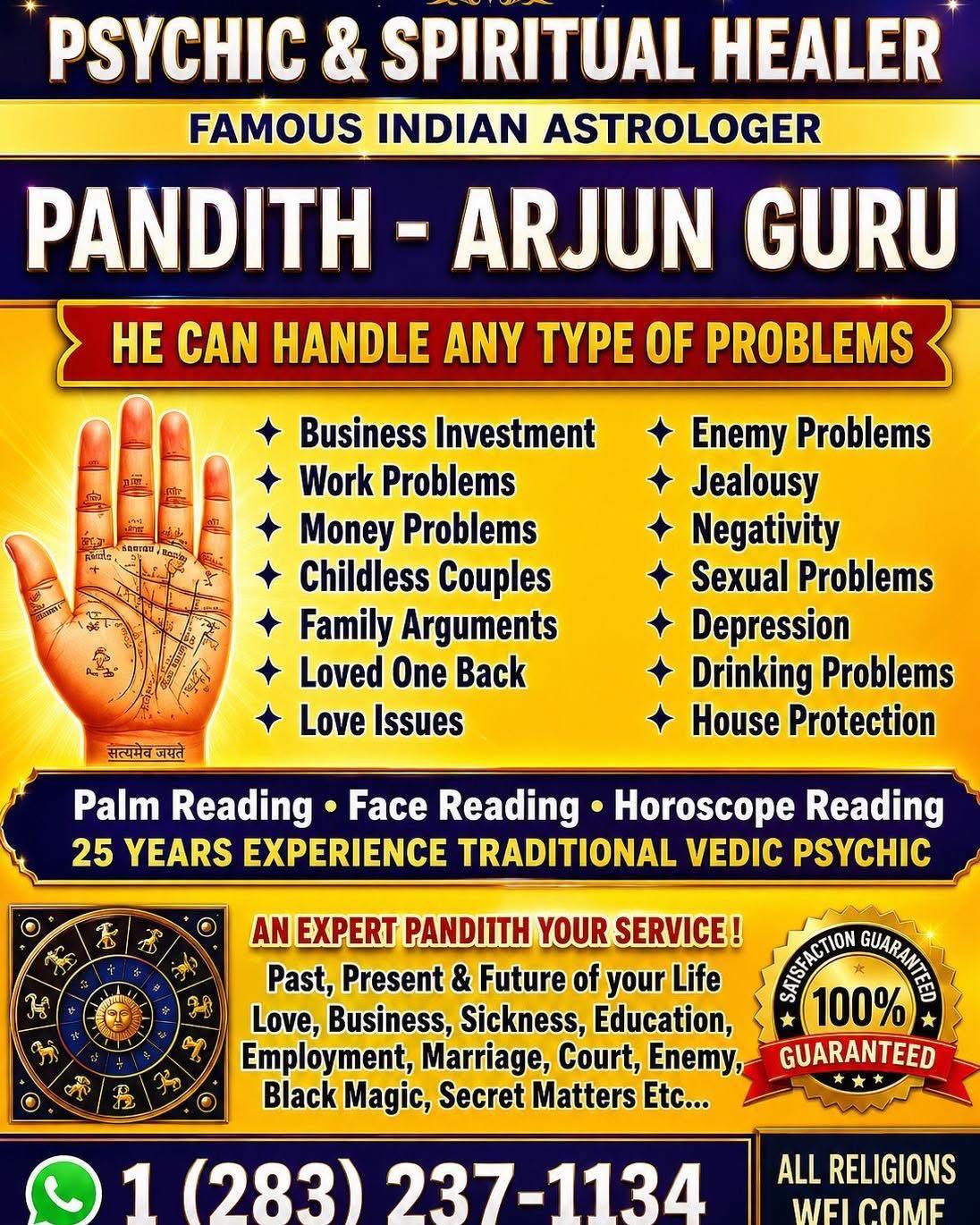 Psychic and Spiritual center  Facebook ad