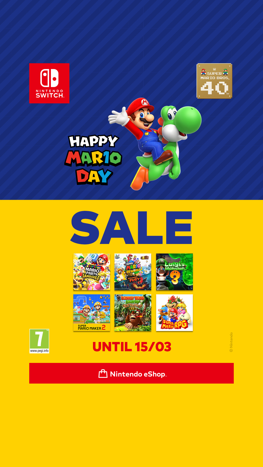 Nintendo Switch Facebook ad from Mar 5, 2026