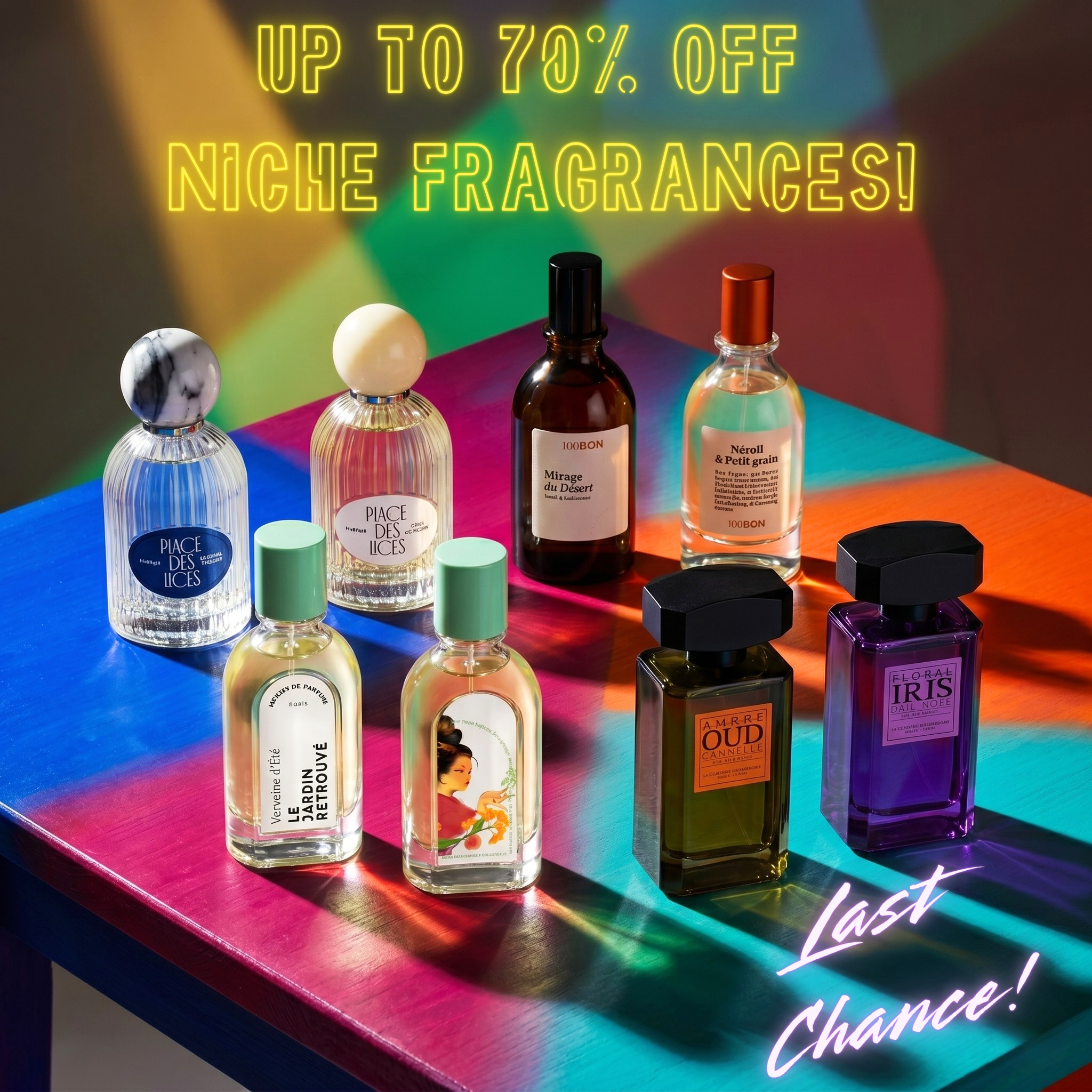 Fiole. Facebook ad: New Lines Added in the Final Niche Fragrance Clearance Up…