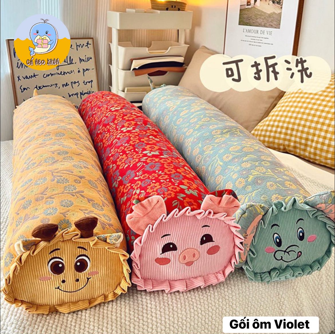 Cá Heo Xanh Facebook ad: Gối ôm Violet