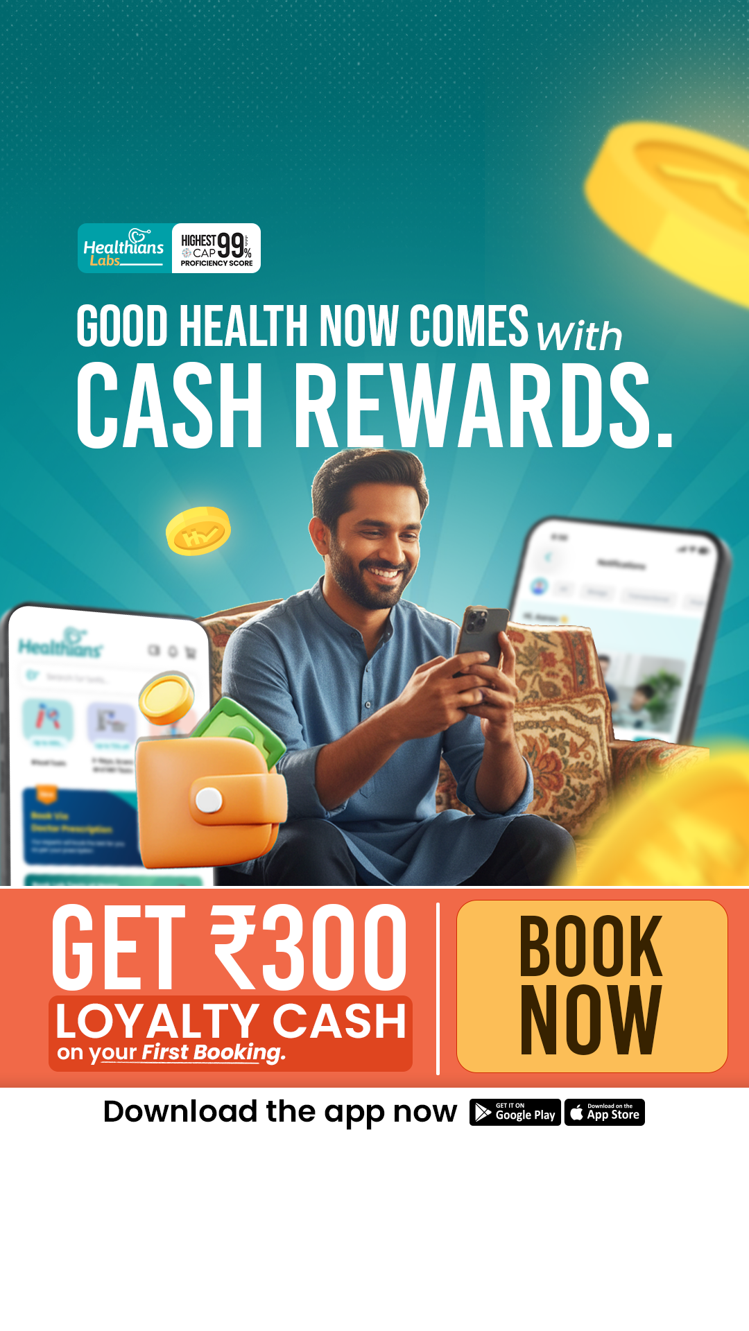 Healthians Facebook ad