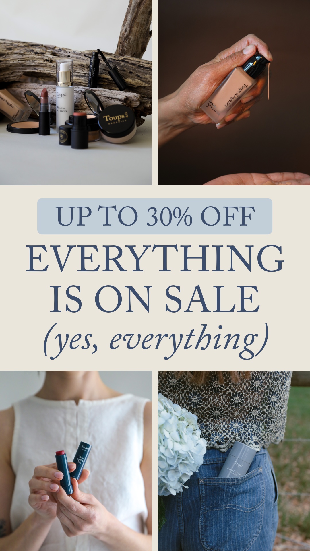Toups and Co Organics Facebook ad