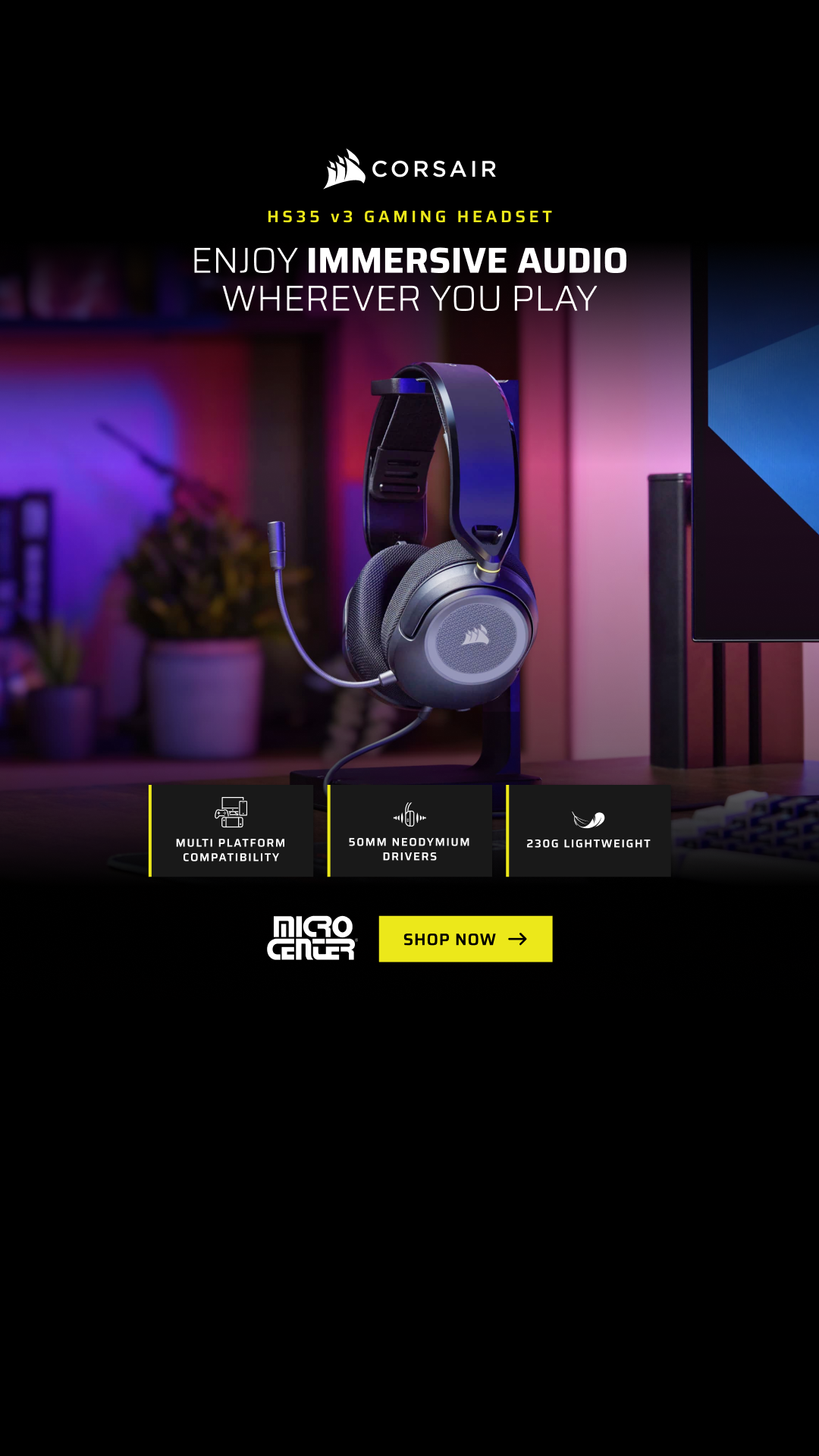 CORSAIR Facebook ad