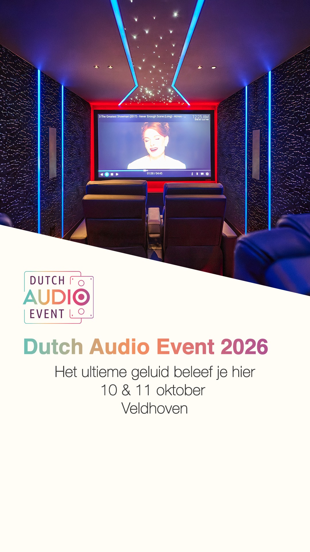 Dutch Audio Event Facebook ad: Mis het niet!