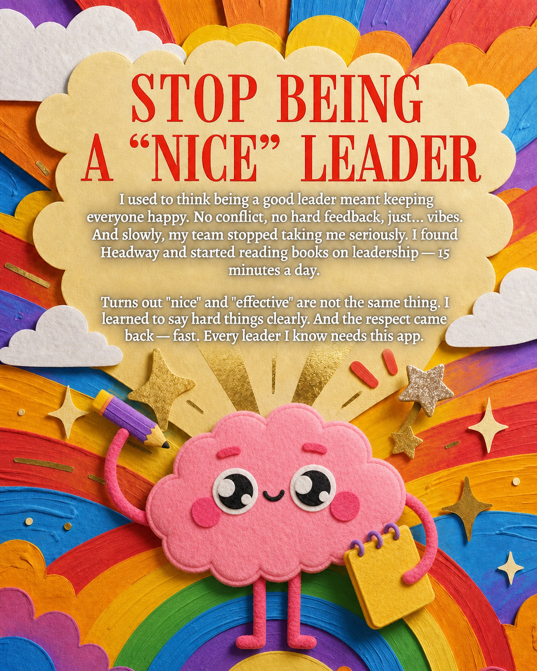 Headway App Facebook ad